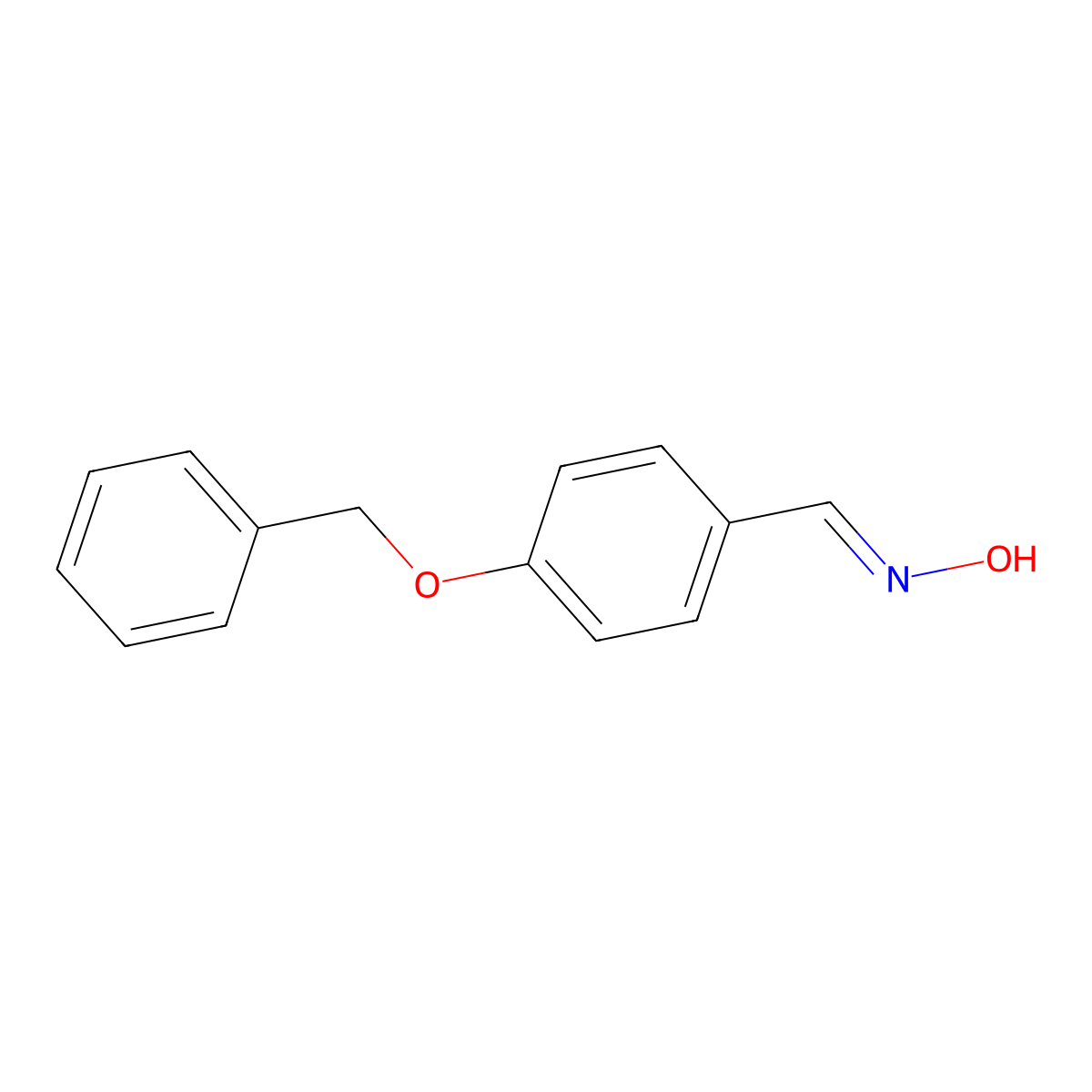 4-(Benzyloxy)benzaldehyde oxime molecular structure, CAS 76193-67-4