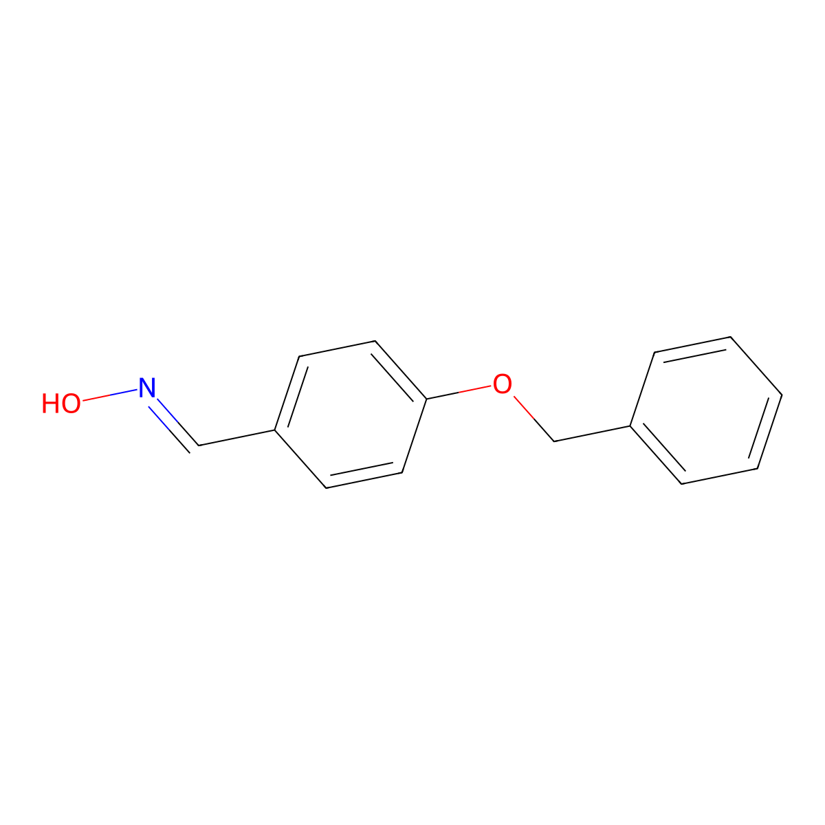 4-(Benzyloxy)benzaldehyde oxime molecular structure, CAS 76193-67-4