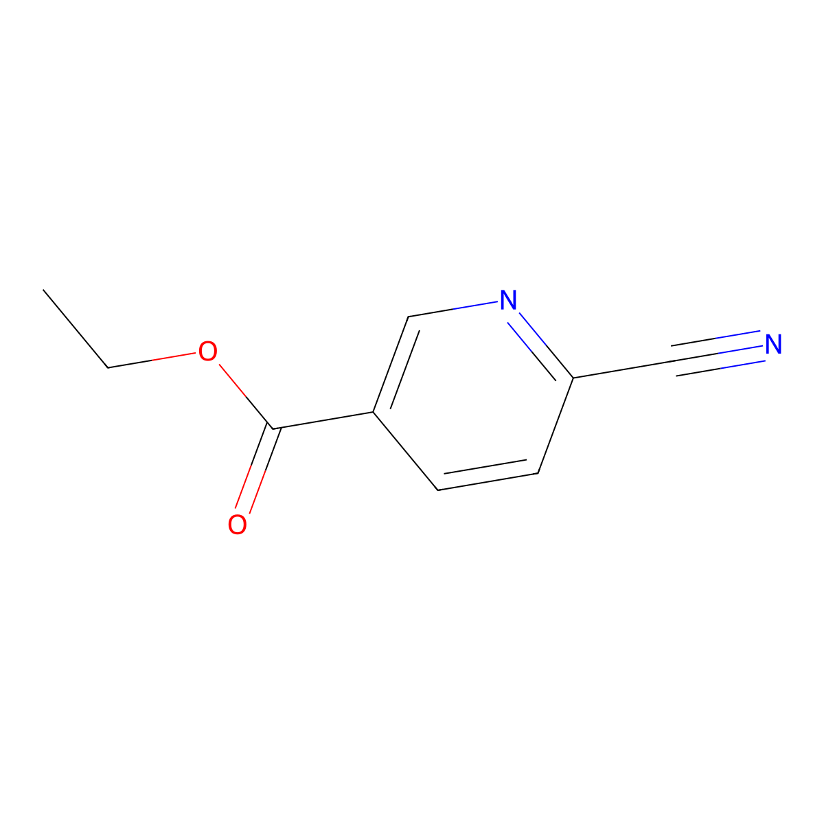 Ethyl 6-cyanonicotinate molecular structure, CAS 76196-79-7