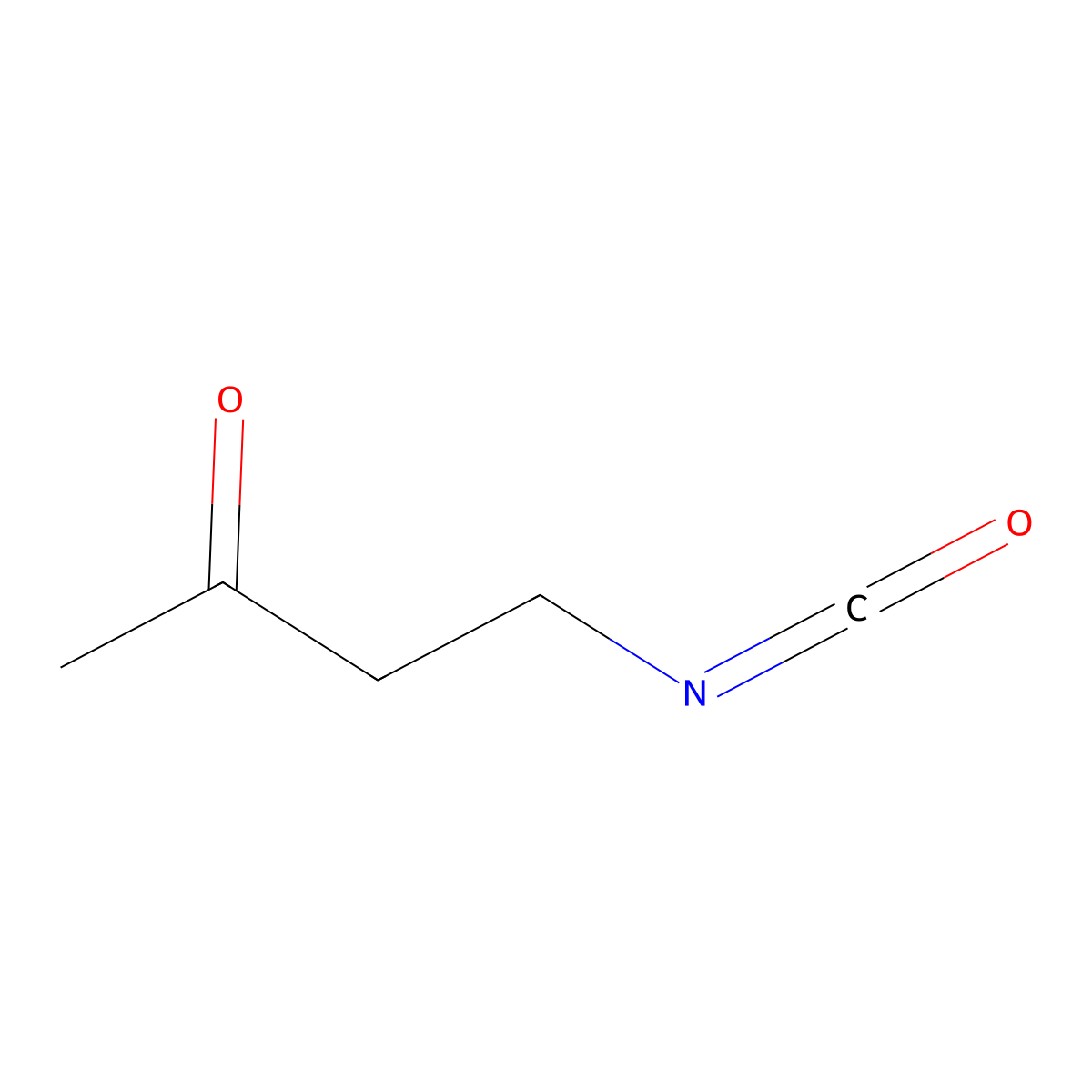 4-Isocyanatobutan-2-one molecular structure, CAS 76197-40-5