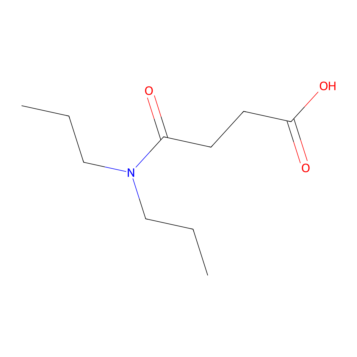 3-(Dipropylcarbamoyl)propanoic acid molecular structure, CAS 76197-44-9