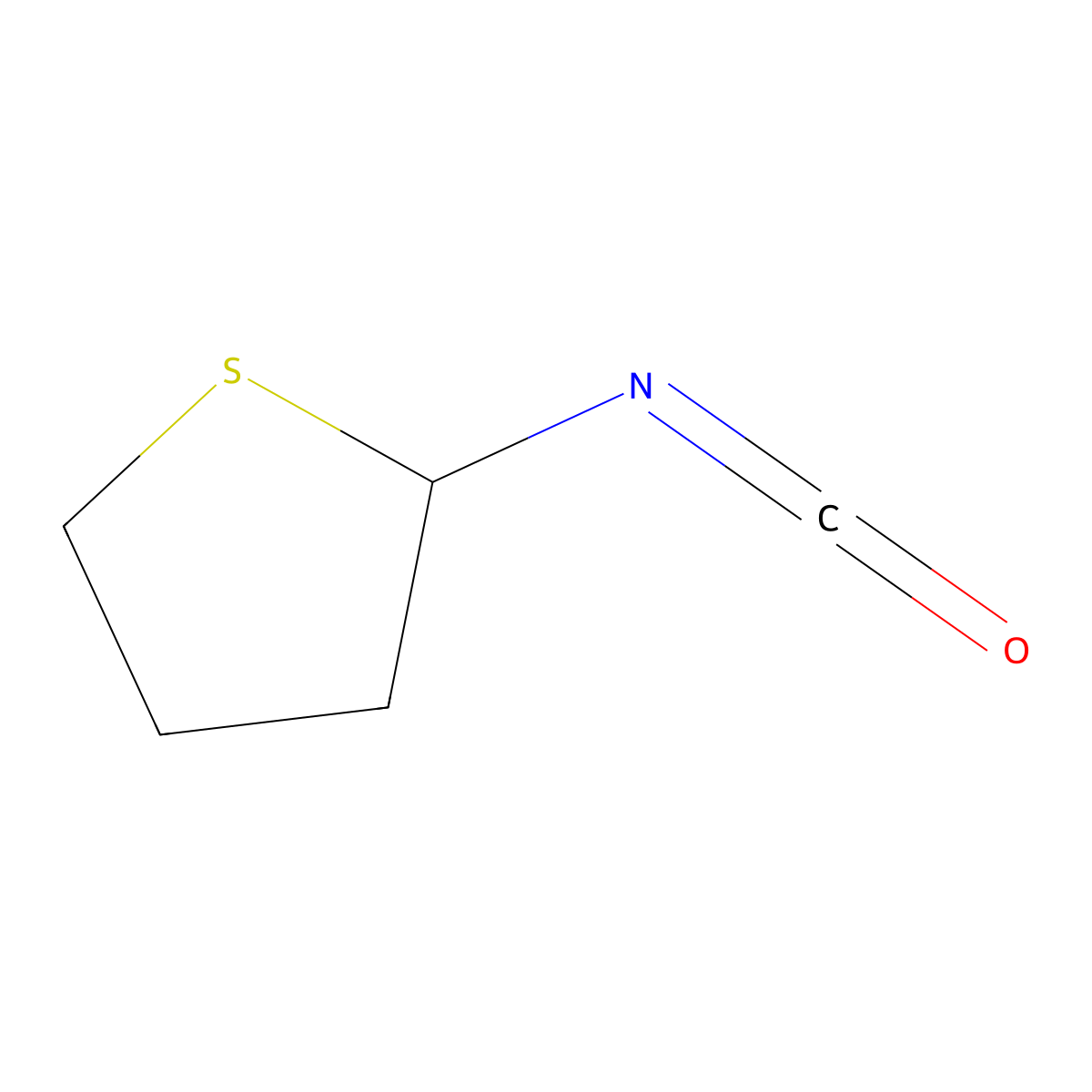2-Isocyanatothiolane molecular structure, CAS 76197-85-8