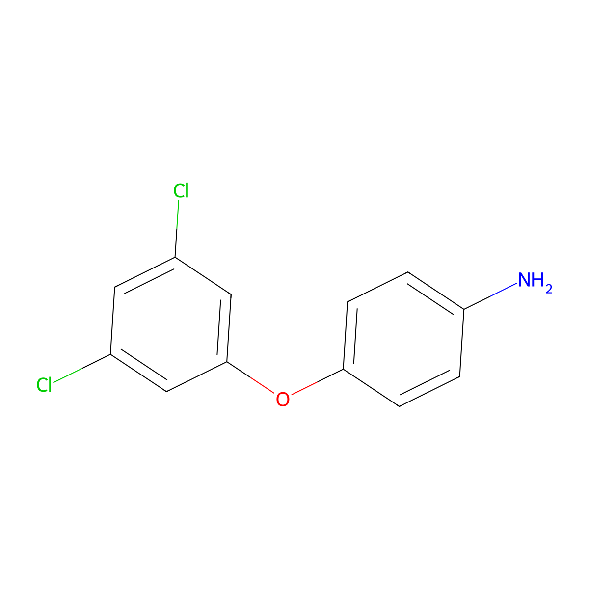 4-(3,5-Dichlorophenoxy)aniline molecular structure, CAS 76198-51-1