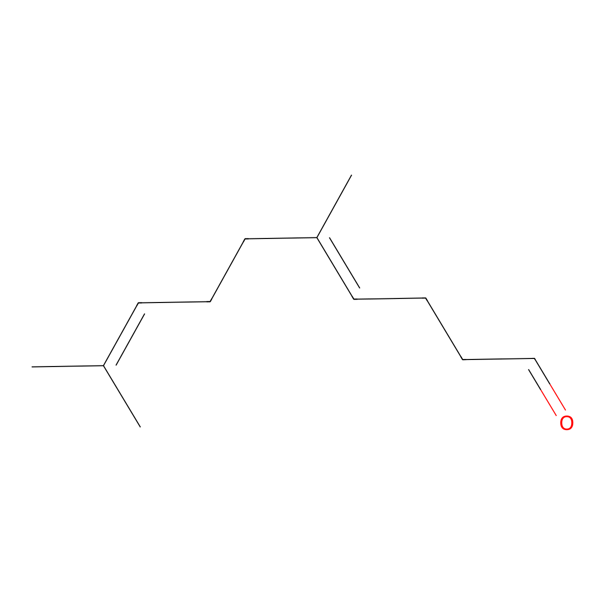 5,9-Dimethyl-4,8-decadienal molecular structure, CAS 762-26-5