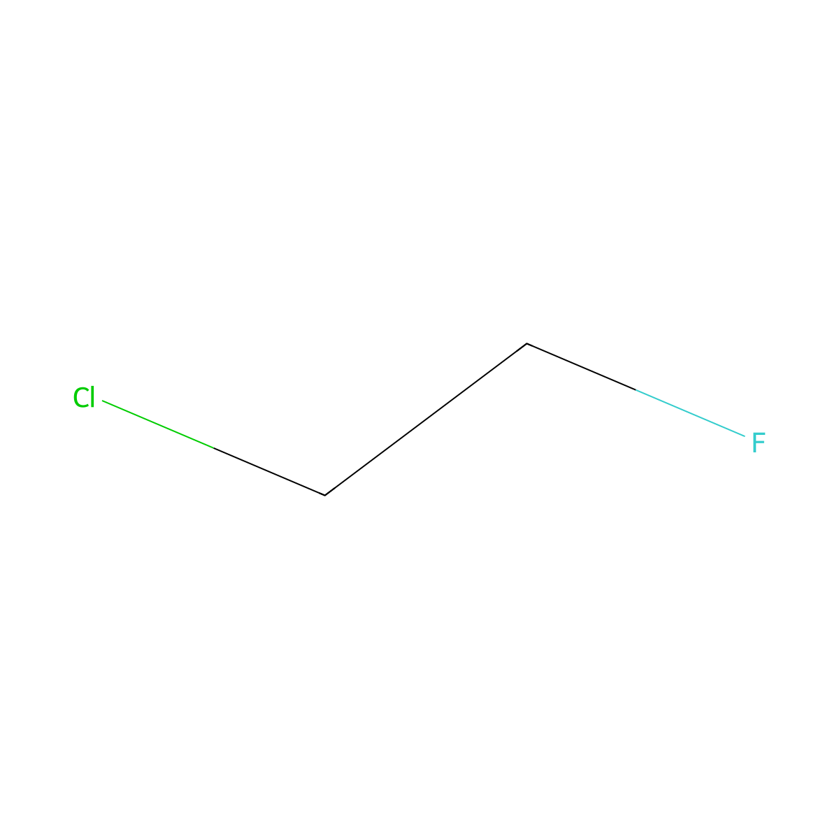 1-Chloro-2-fluoroethane molecular structure, CAS 762-50-5