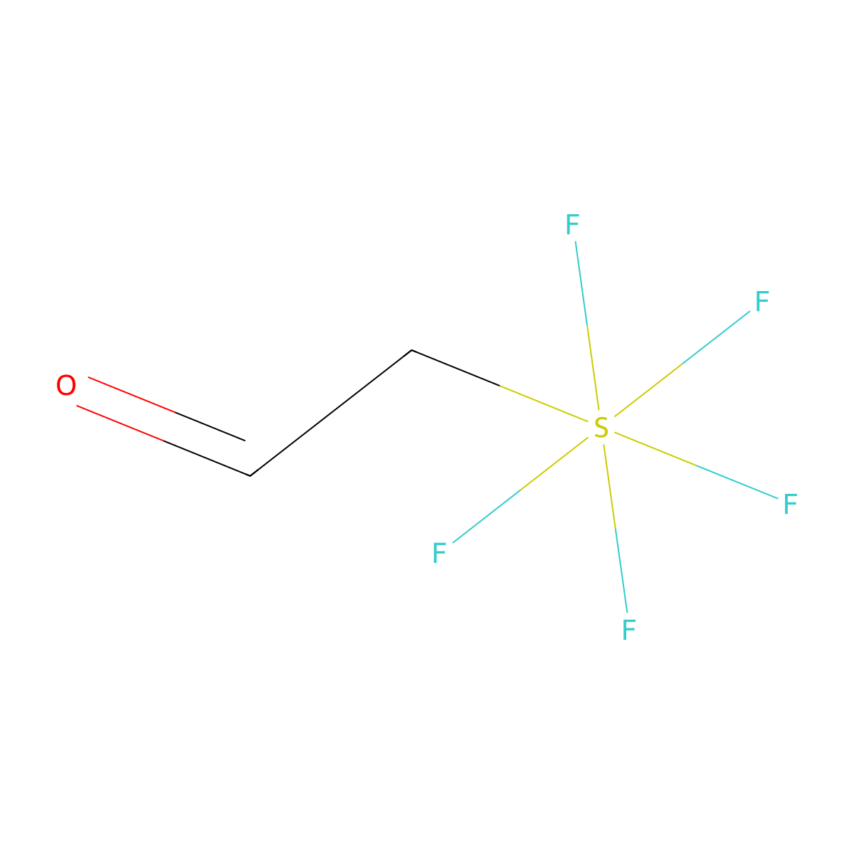 2-(Pentafluoro-lambda6-sulfanyl)acetaldehyde molecular structure, CAS 762-57-2