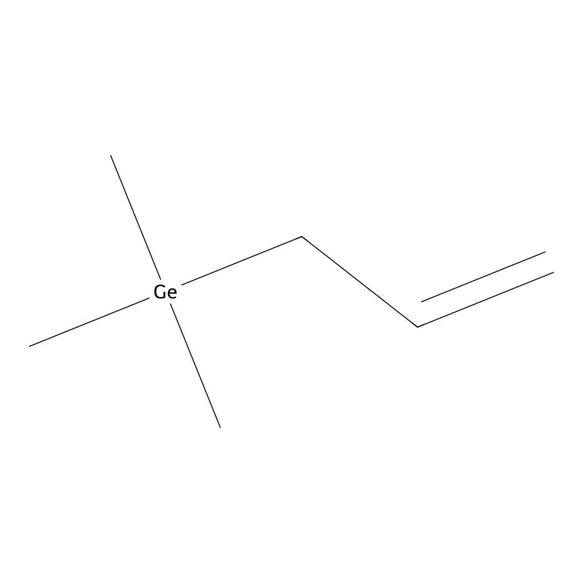 Germane, trimethyl-2-propenyl- molecular structure, CAS 762-66-3