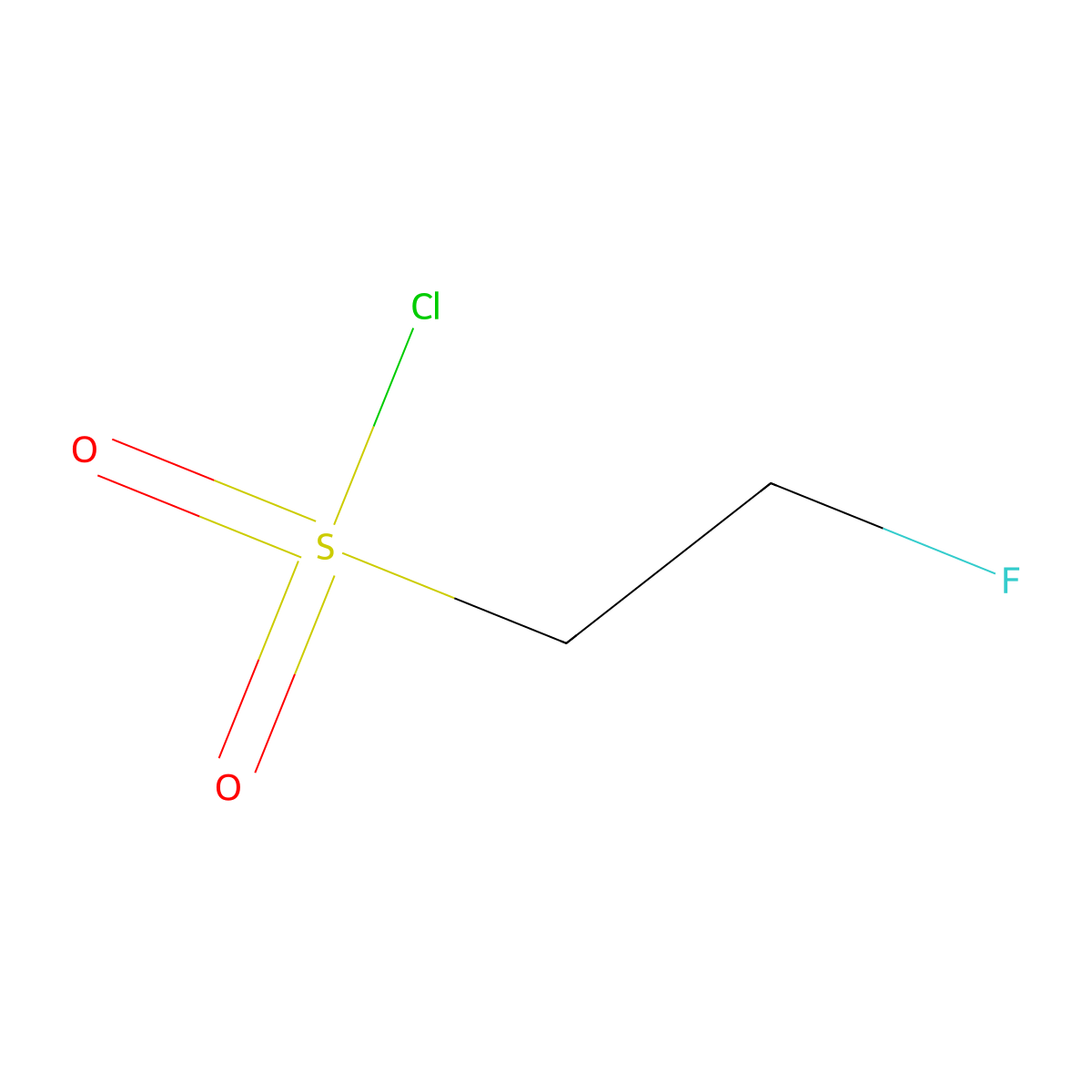 Ethanesulfonyl chloride, 2-fluoro- molecular structure, CAS 762-68-5