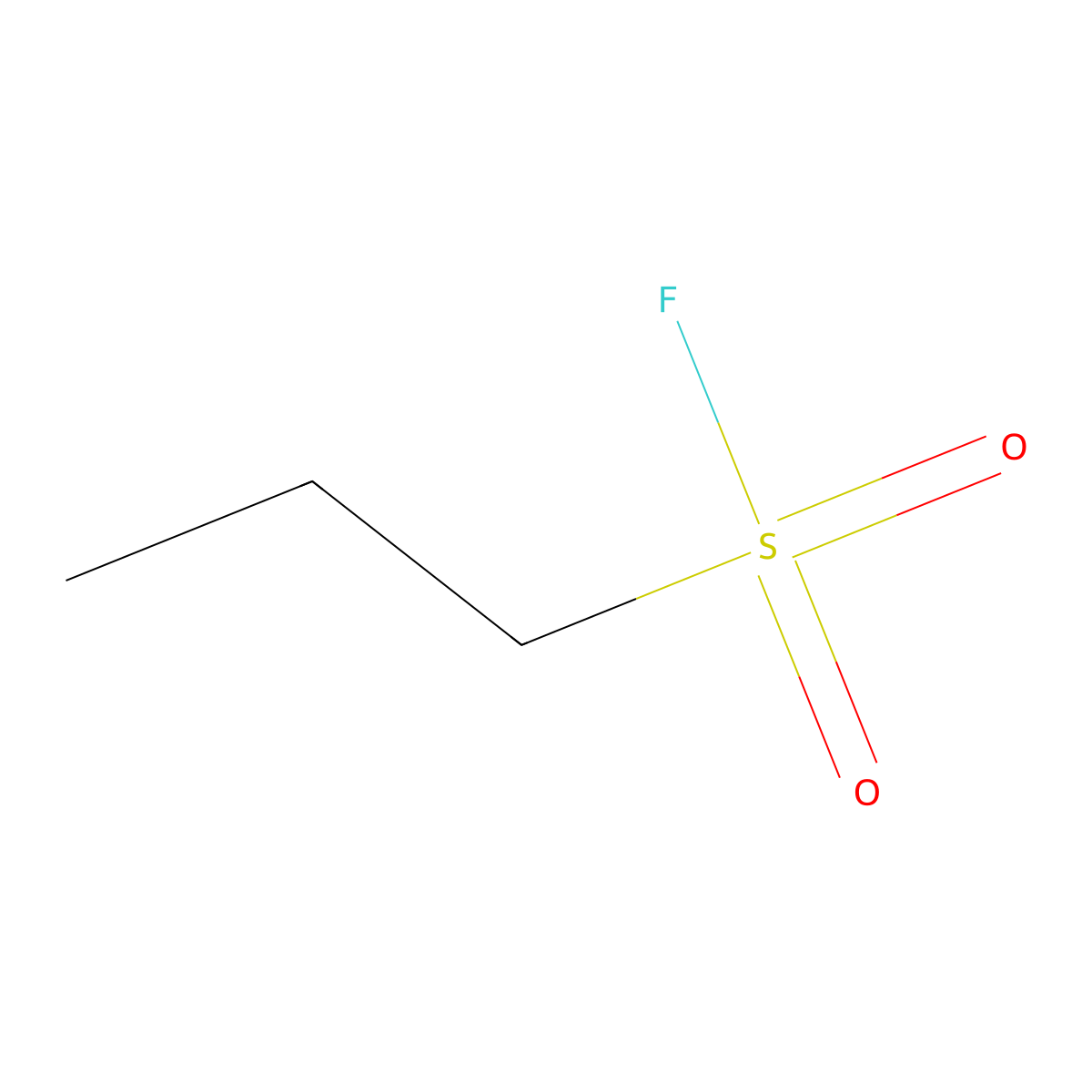 Propane-1-sulfonyl fluoride molecular structure, CAS 762-69-6