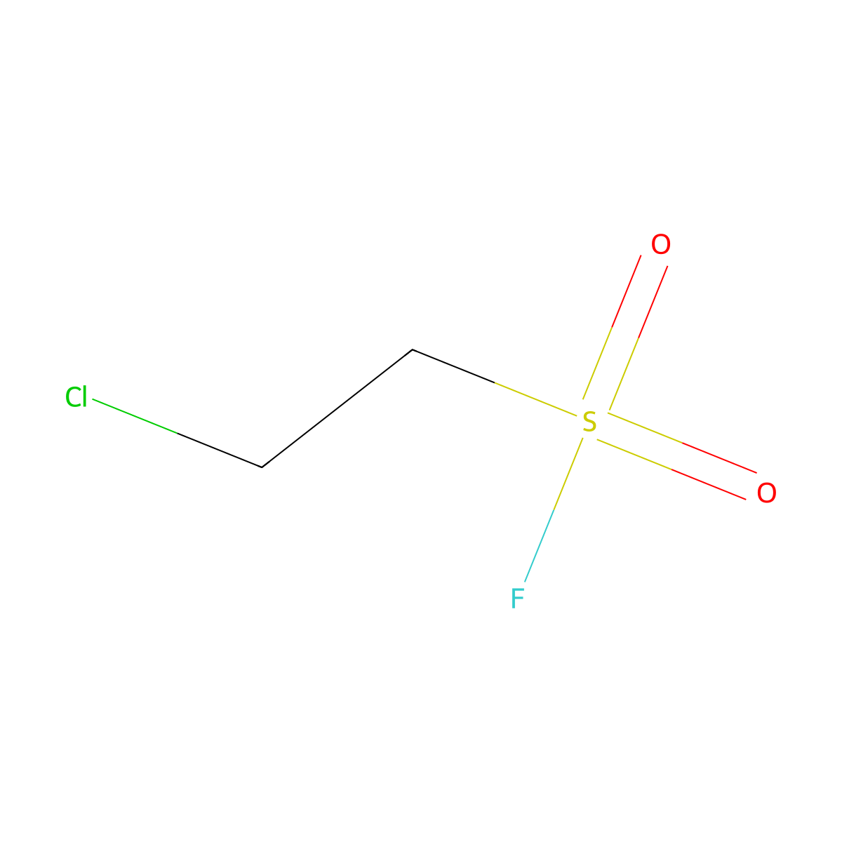Ethanesulfonyl fluoride, 2-chloro- molecular structure, CAS 762-70-9