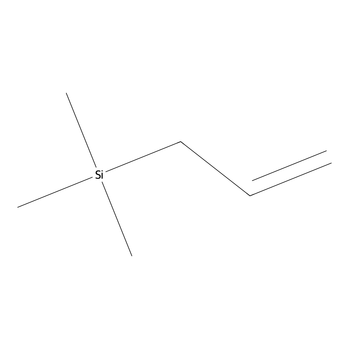 Allyltrimethylsilane molecular structure, CAS 762-72-1