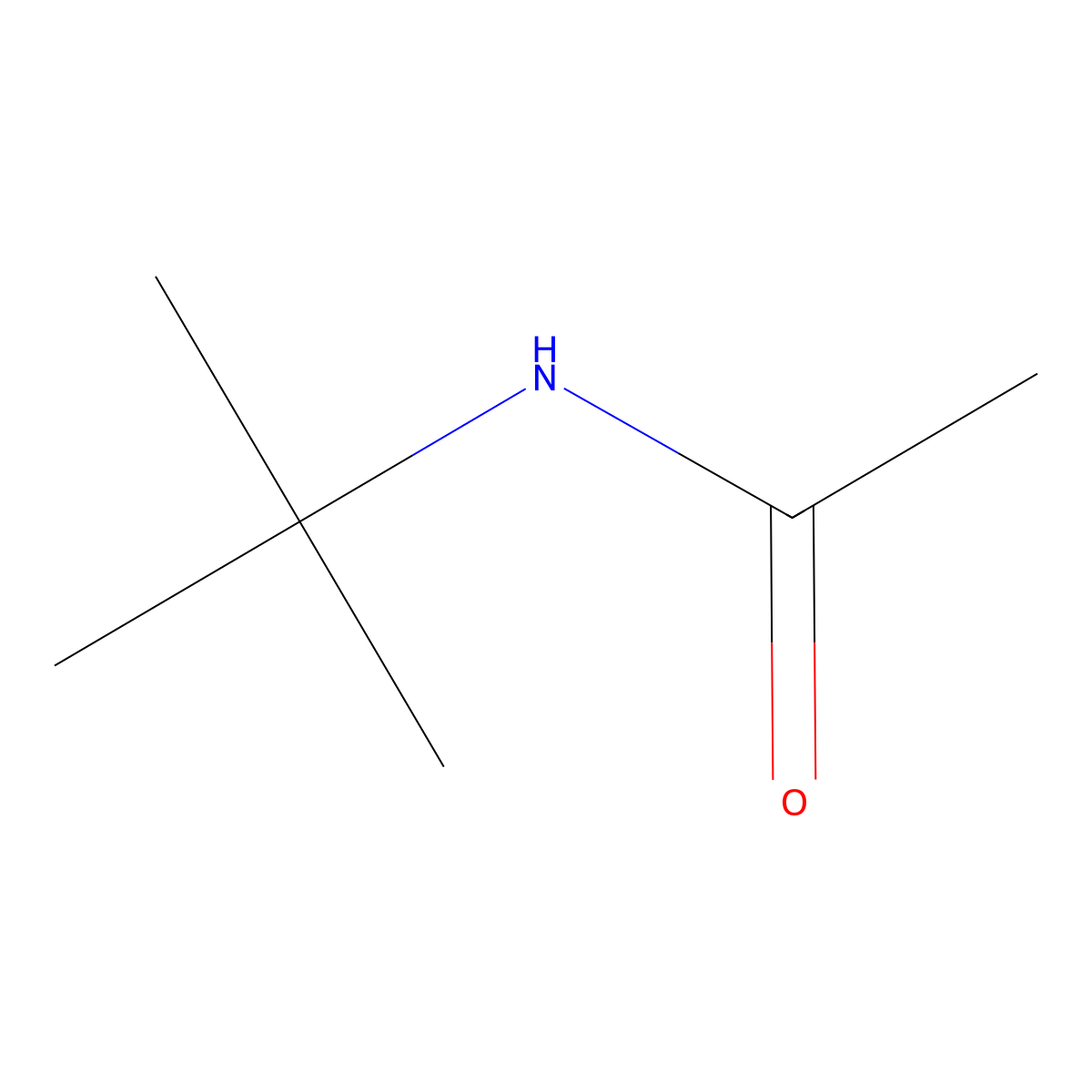 N-tert-Butylacetamide molecular structure, CAS 762-84-5