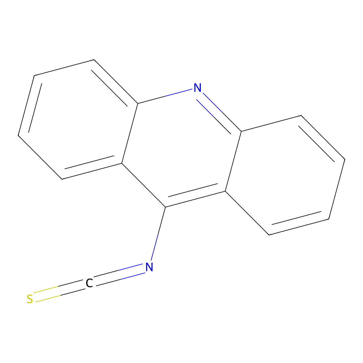 9-Isothiocyanatoacridine molecular structure, CAS 7620-46-4