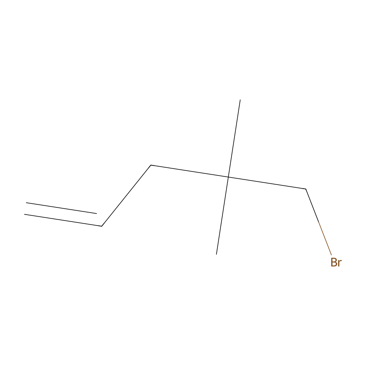 5-Bromo-4,4-dimethylpent-1-ene molecular structure, CAS 76207-20-0