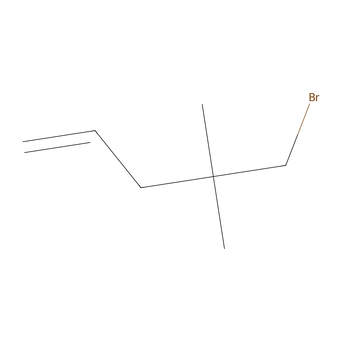 5-Bromo-4,4-dimethylpent-1-ene molecular structure, CAS 76207-20-0