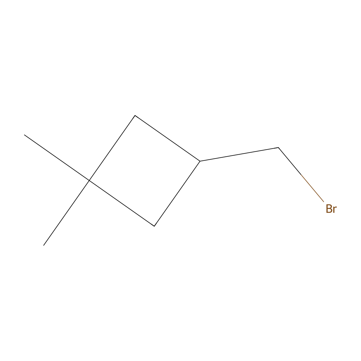 3-(Bromomethyl)-1,1-dimethylcyclobutane molecular structure, CAS 76207-22-2