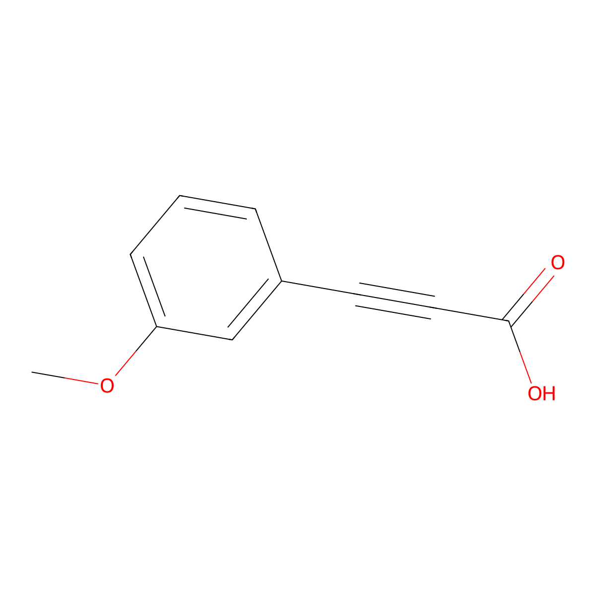 3-(3-Methoxyphenyl)prop-2-ynoic acid molecular structure, CAS 7621-89-8