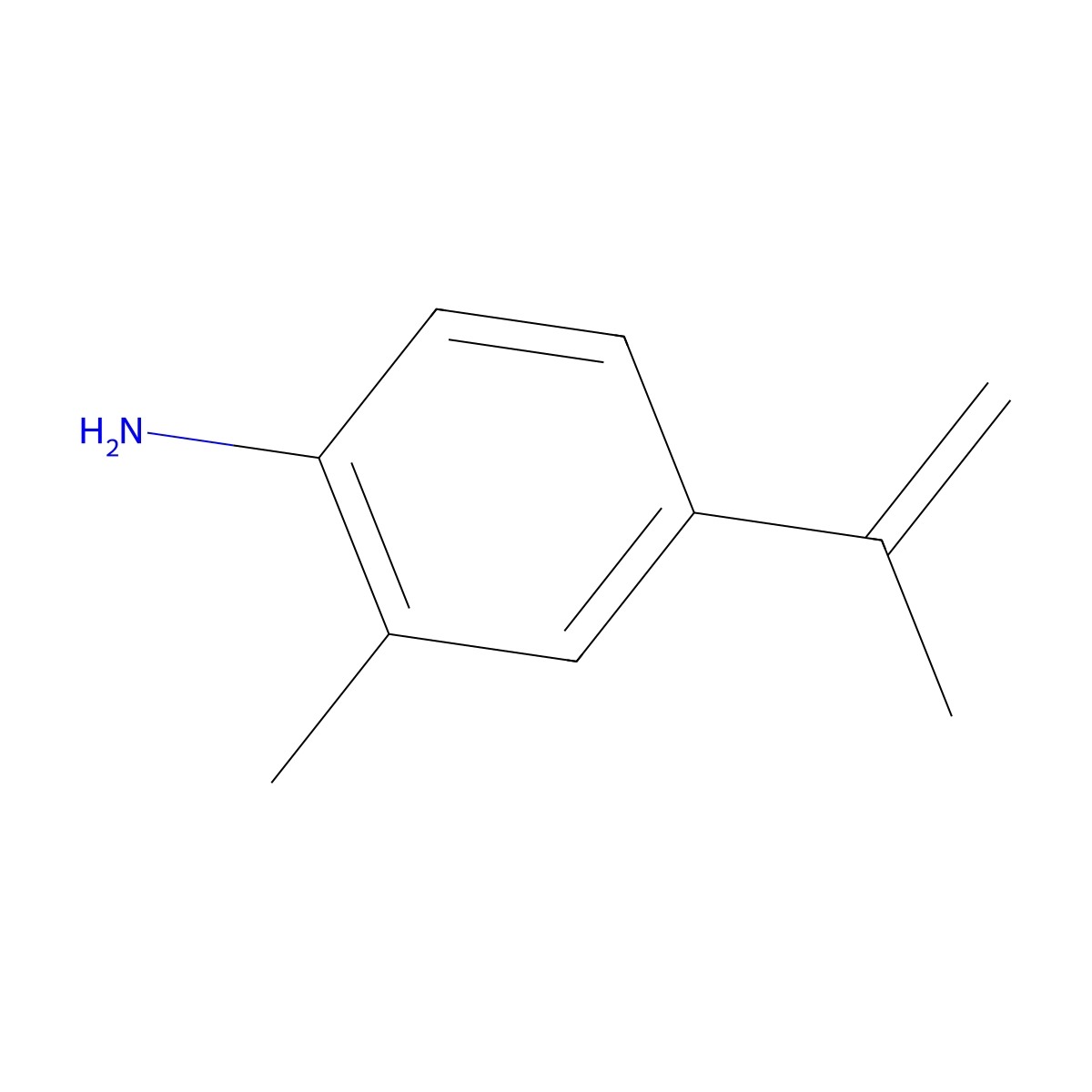 2-Methyl-4-(prop-1-en-2-yl)aniline molecular structure, CAS 76210-45-2