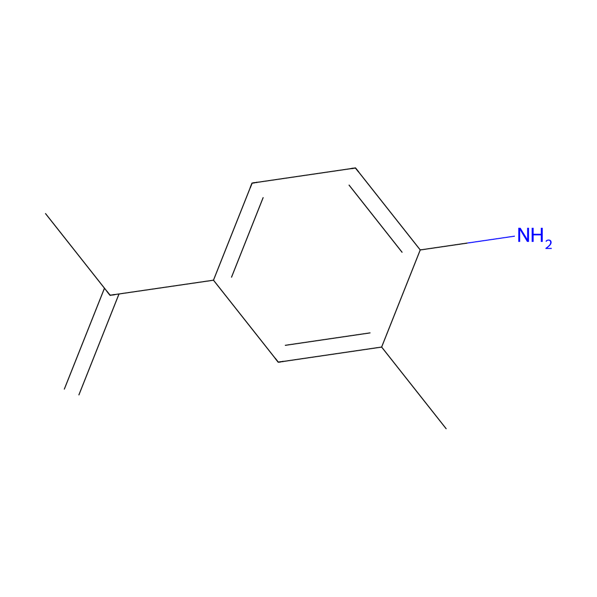 2-Methyl-4-(prop-1-en-2-yl)aniline molecular structure, CAS 76210-45-2