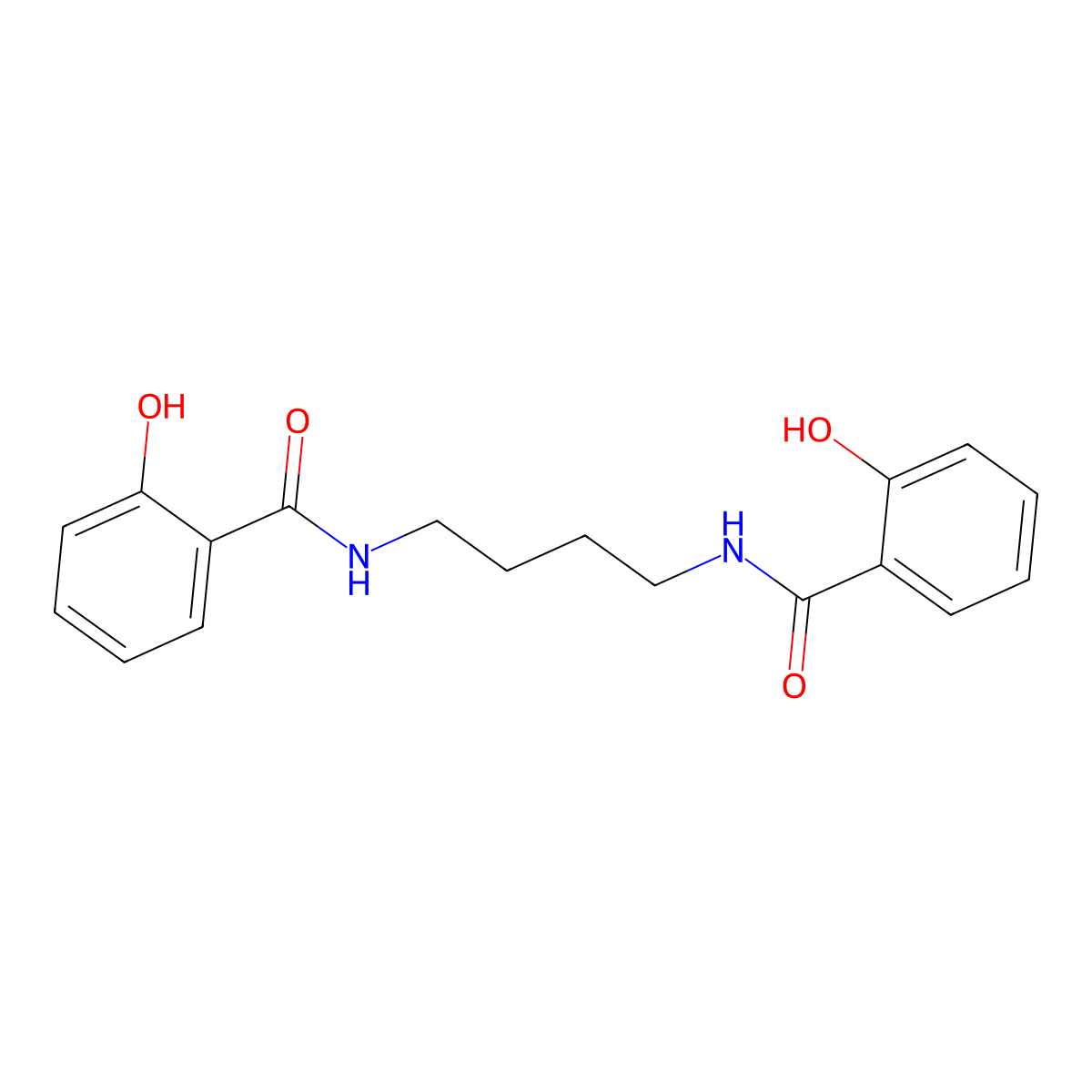 Benzamide, N,N'-1,4-butanediylbis(2-hydroxy- molecular structure, CAS 76218-89-8