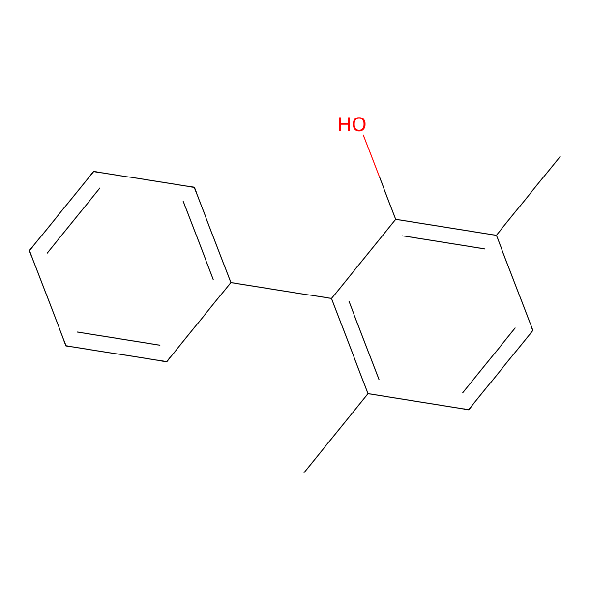 3,6-Dimethyl-biphenyl-2-ol molecular structure, CAS 76219-35-7