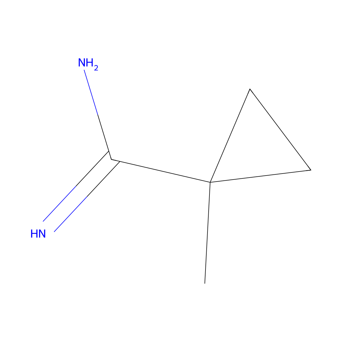 1-Methylcyclopropane-1-carboximidamide molecular structure, CAS 762192-22-3
