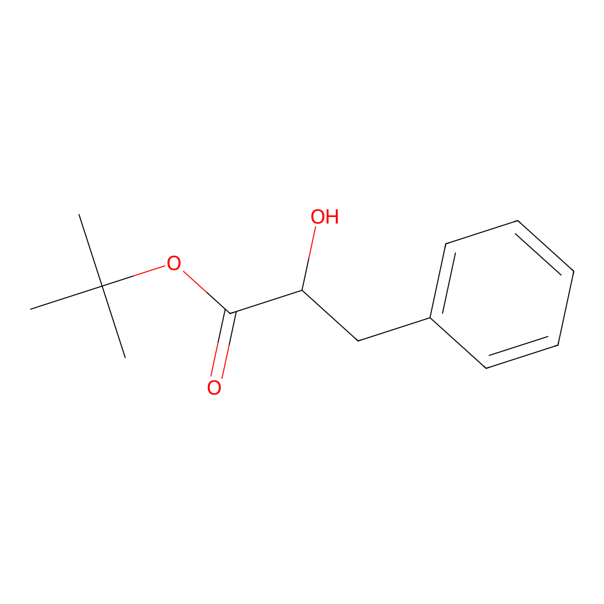 (S)-tert-Butyl 2-hydroxy-3-phenylpropanoate molecular structure, CAS 7622-23-3