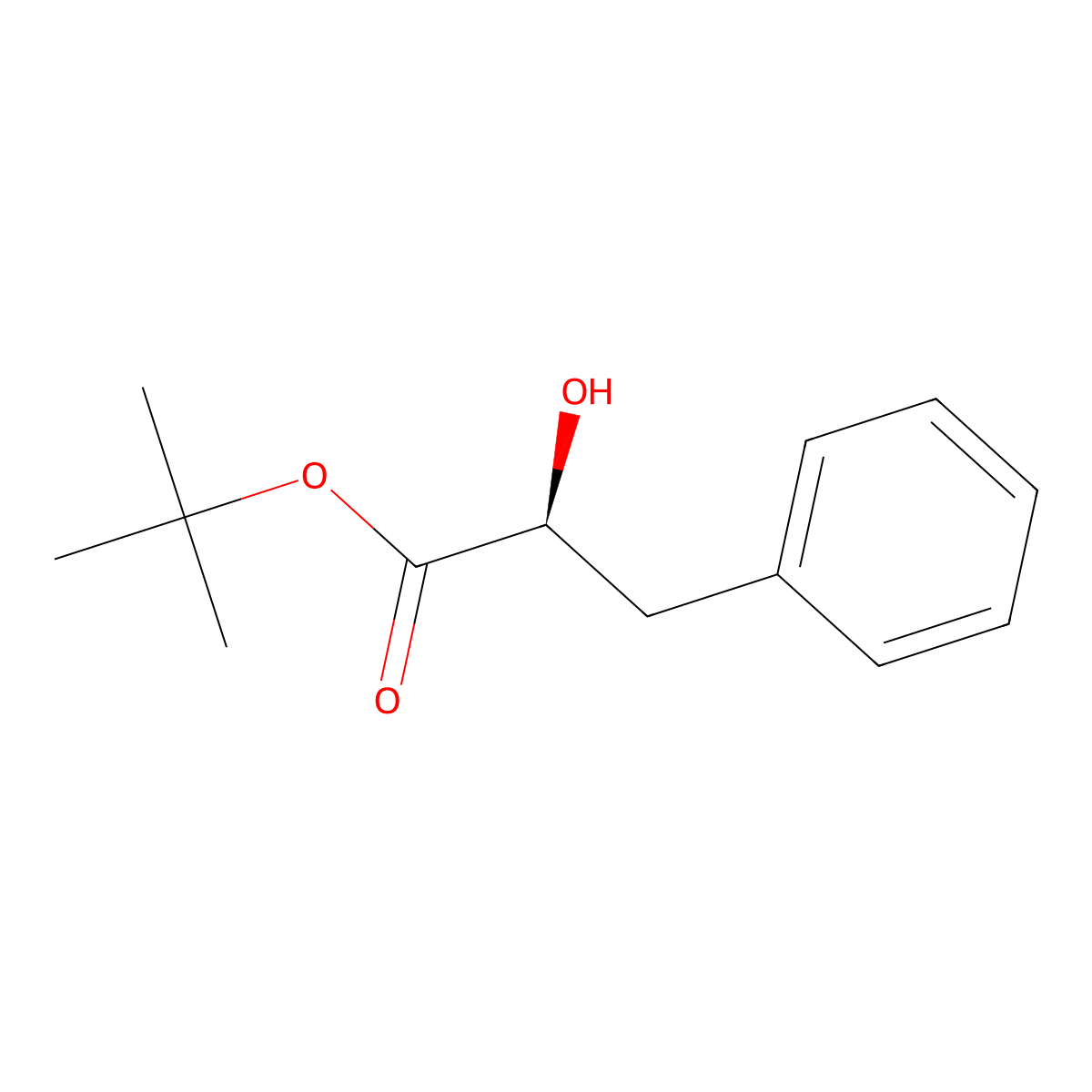 (S)-tert-Butyl 2-hydroxy-3-phenylpropanoate molecular structure, CAS 7622-23-3