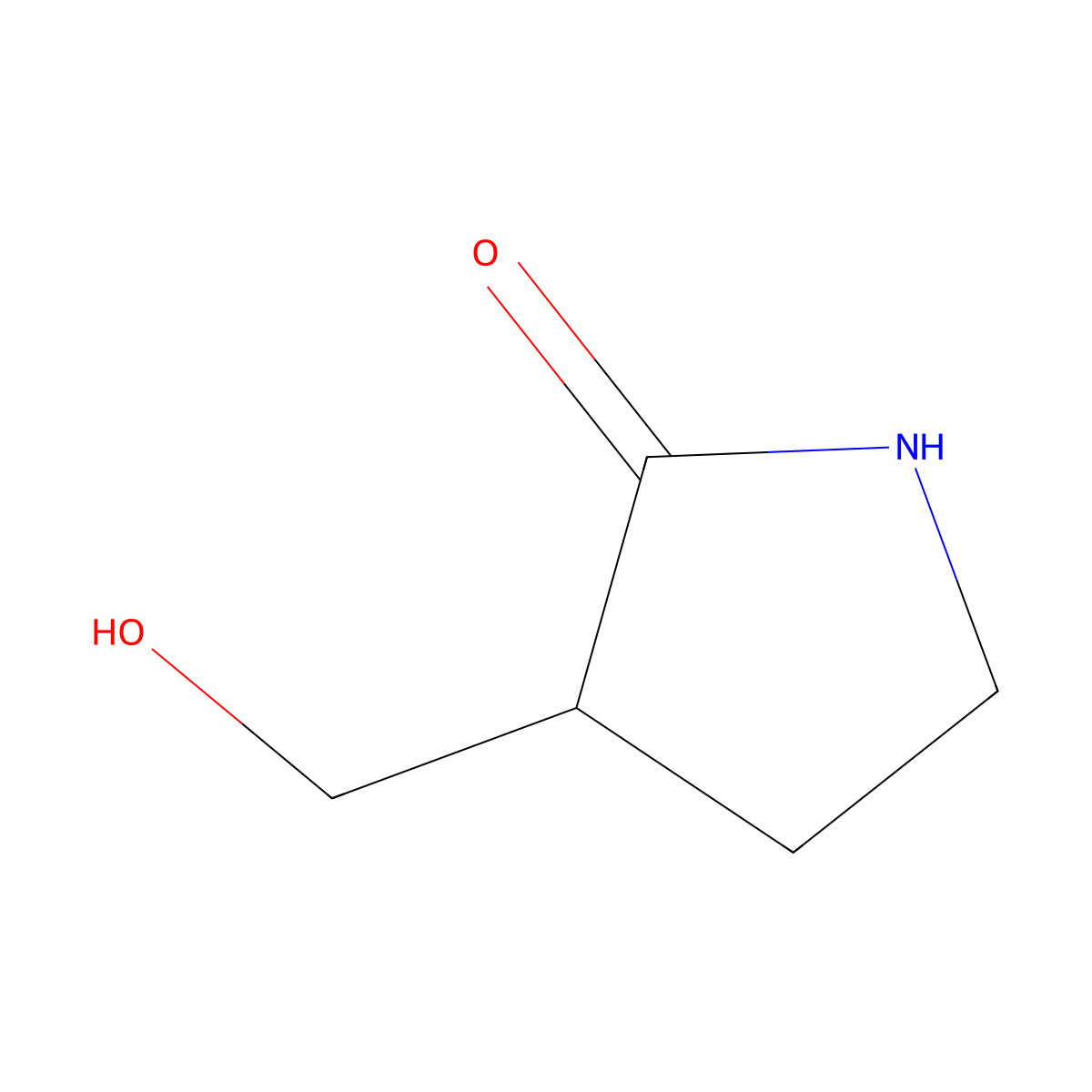 3-(Hydroxymethyl)pyrrolidin-2-one molecular structure, CAS 76220-94-5