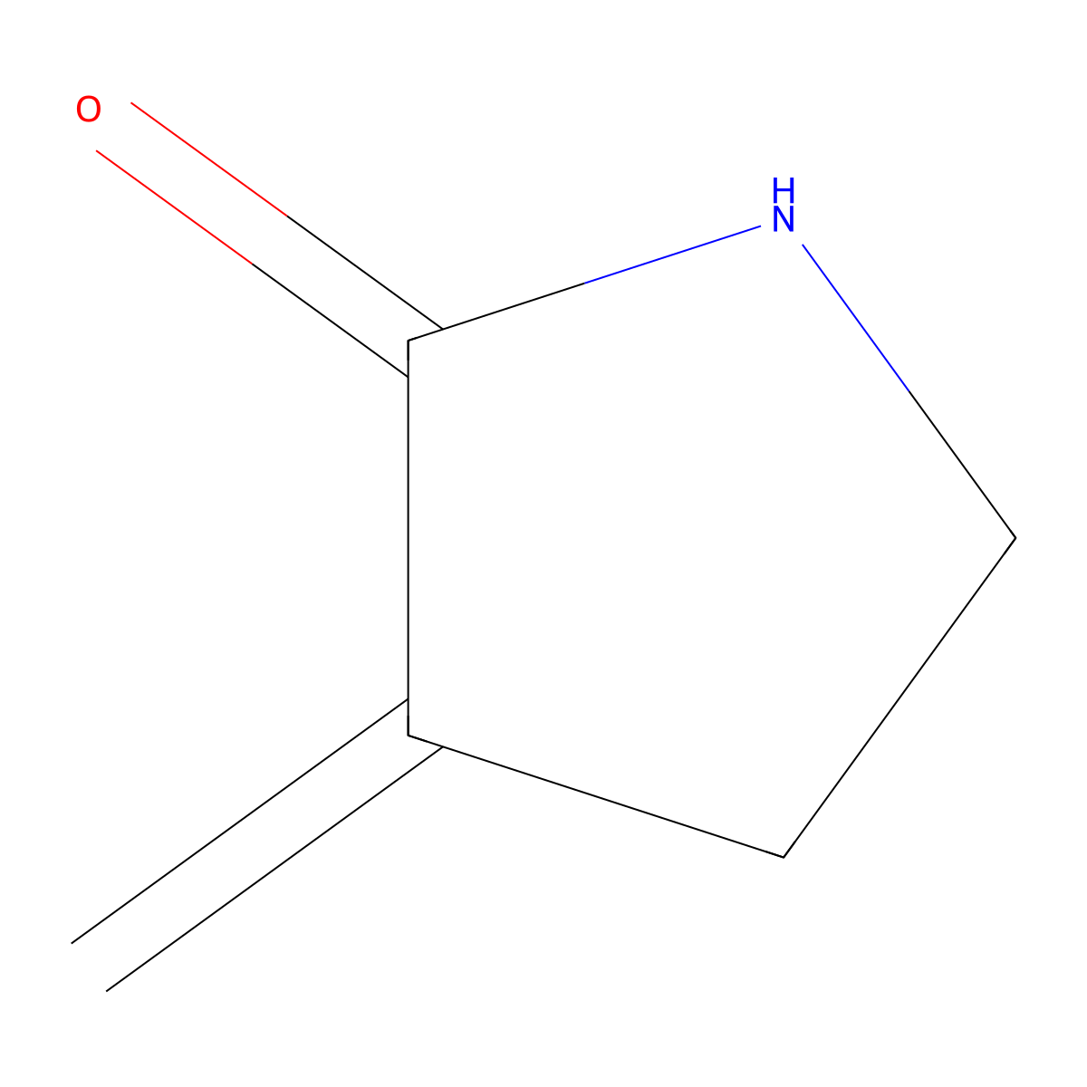 3-Methylidenepyrrolidin-2-one molecular structure, CAS 76220-95-6