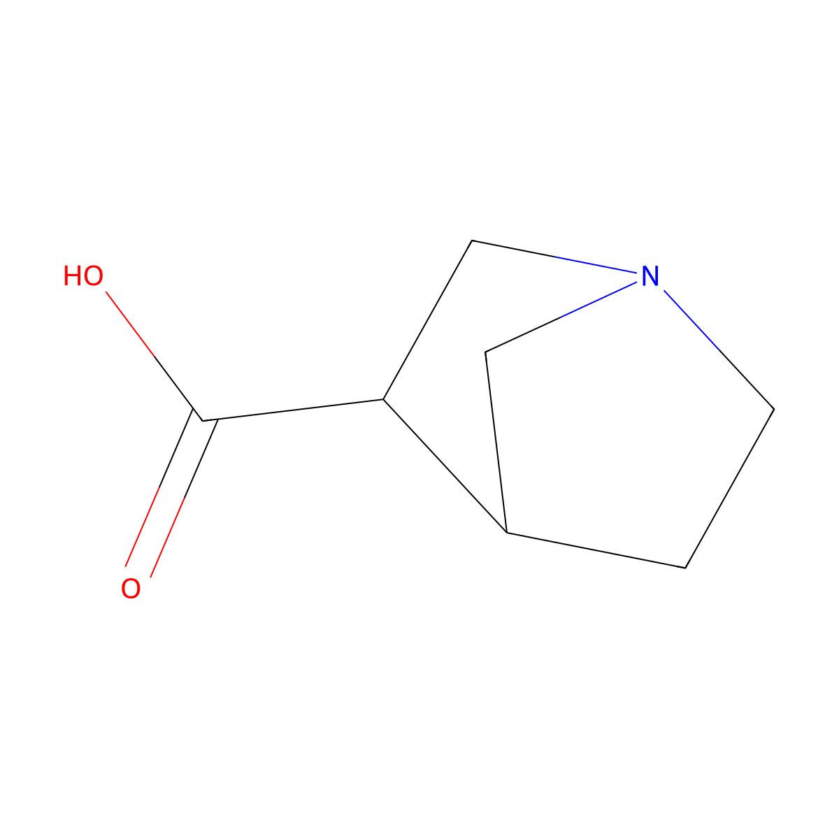 1-Azabicyclo[2.2.1]heptane-3-carboxylic acid molecular structure, CAS 762208-37-7