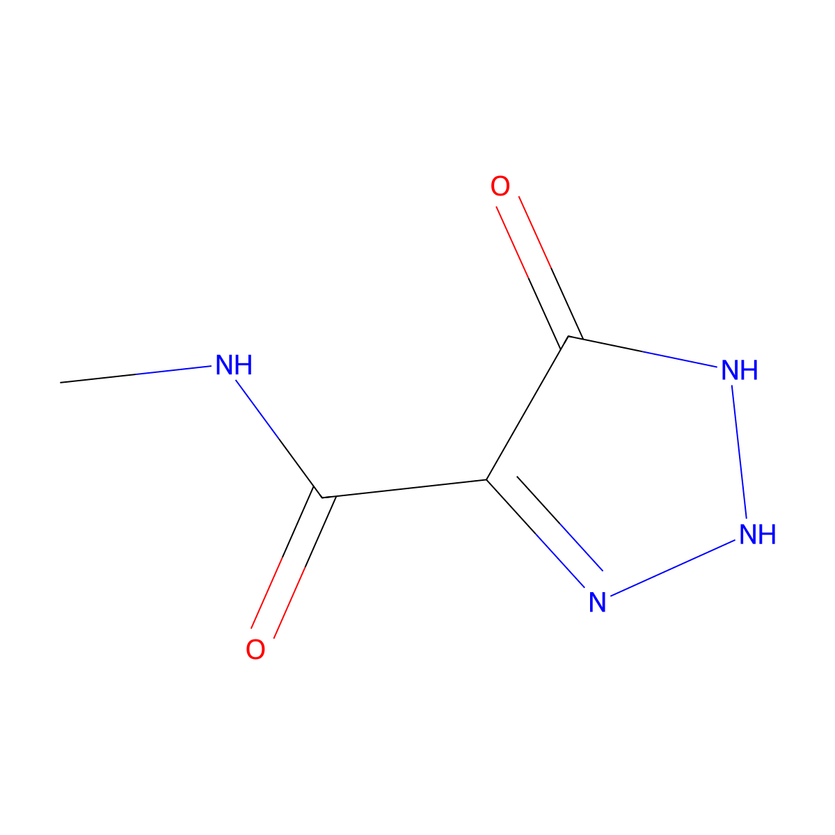 5-hydroxy-N-methyl-1H-1,2,3-triazole-4-carboxamide molecular structure, CAS 762210-81-1