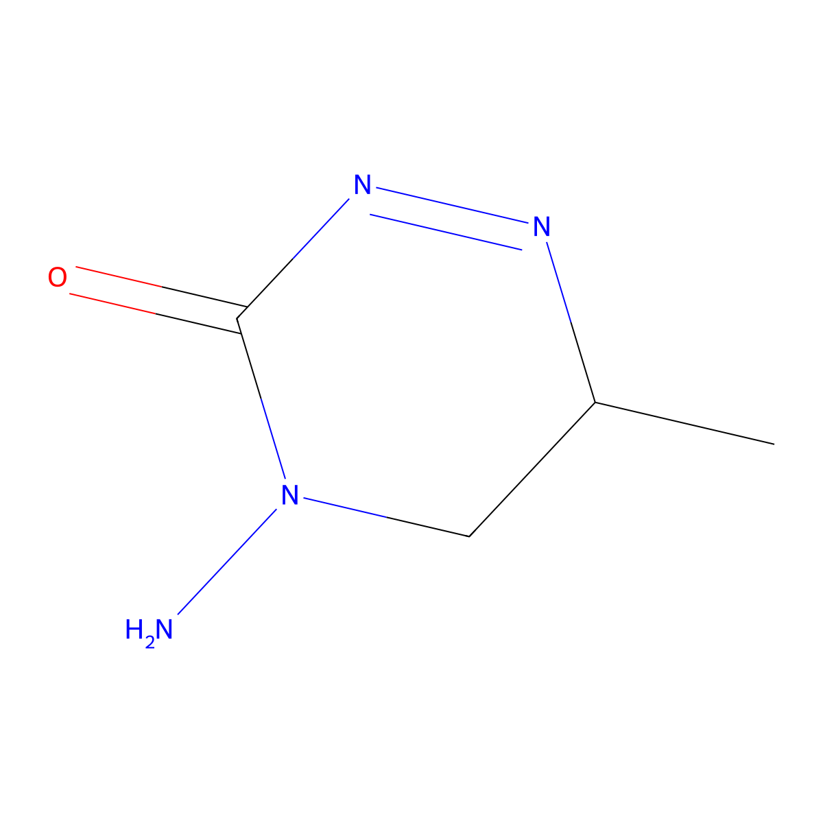 4-Amino-6-methyl-5,6-dihydro-1,2,4-triazin-3(4H)-one molecular structure, CAS 762217-20-9