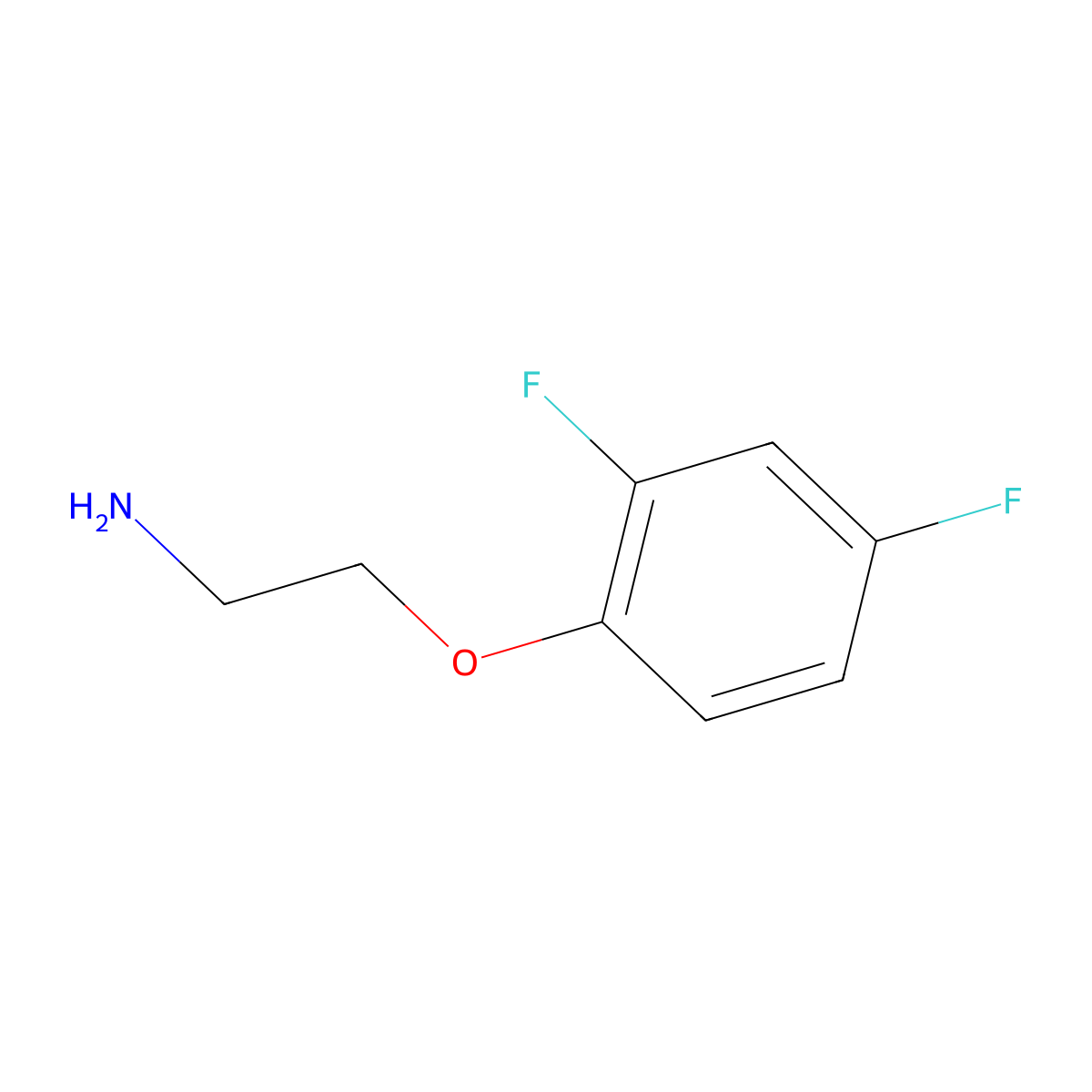 2-(2,4-Difluorophenoxy)ethanamine molecular structure, CAS 762228-01-3