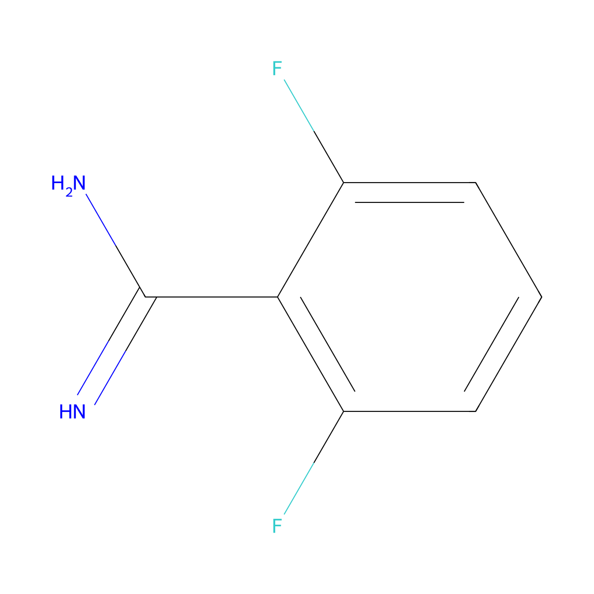 2,6-Difluoro-benzamidine molecular structure, CAS 762229-49-2
