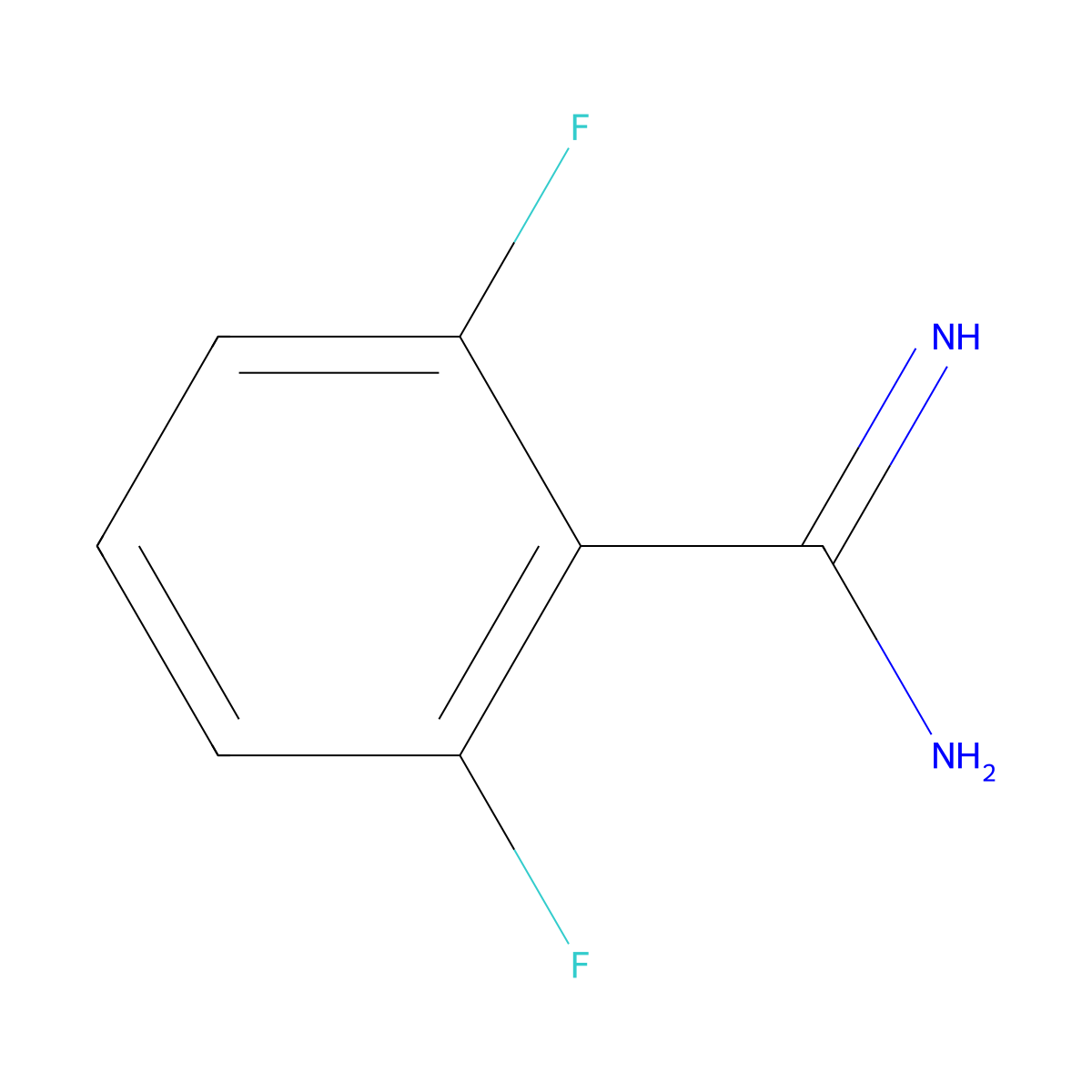 2,6-Difluoro-benzamidine molecular structure, CAS 762229-49-2