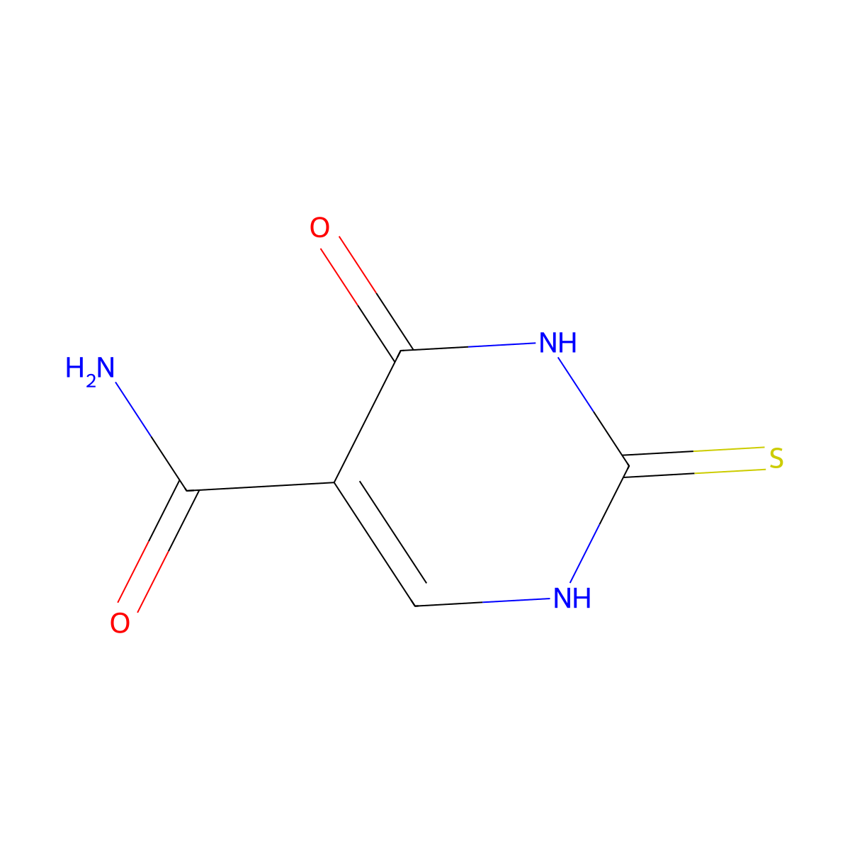 4-Hydroxy-2-sulfanylpyrimidine-5-carboxamide molecular structure, CAS 762241-85-0