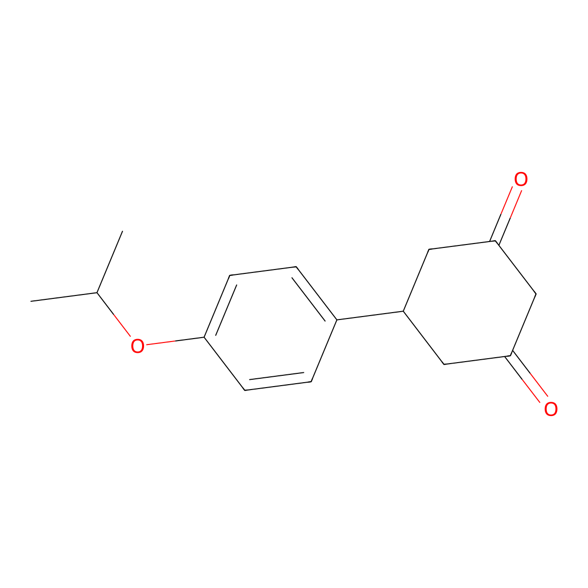 5-(4-Isopropoxyphenyl)cyclohexane-1,3-dione molecular structure, CAS 762243-29-8
