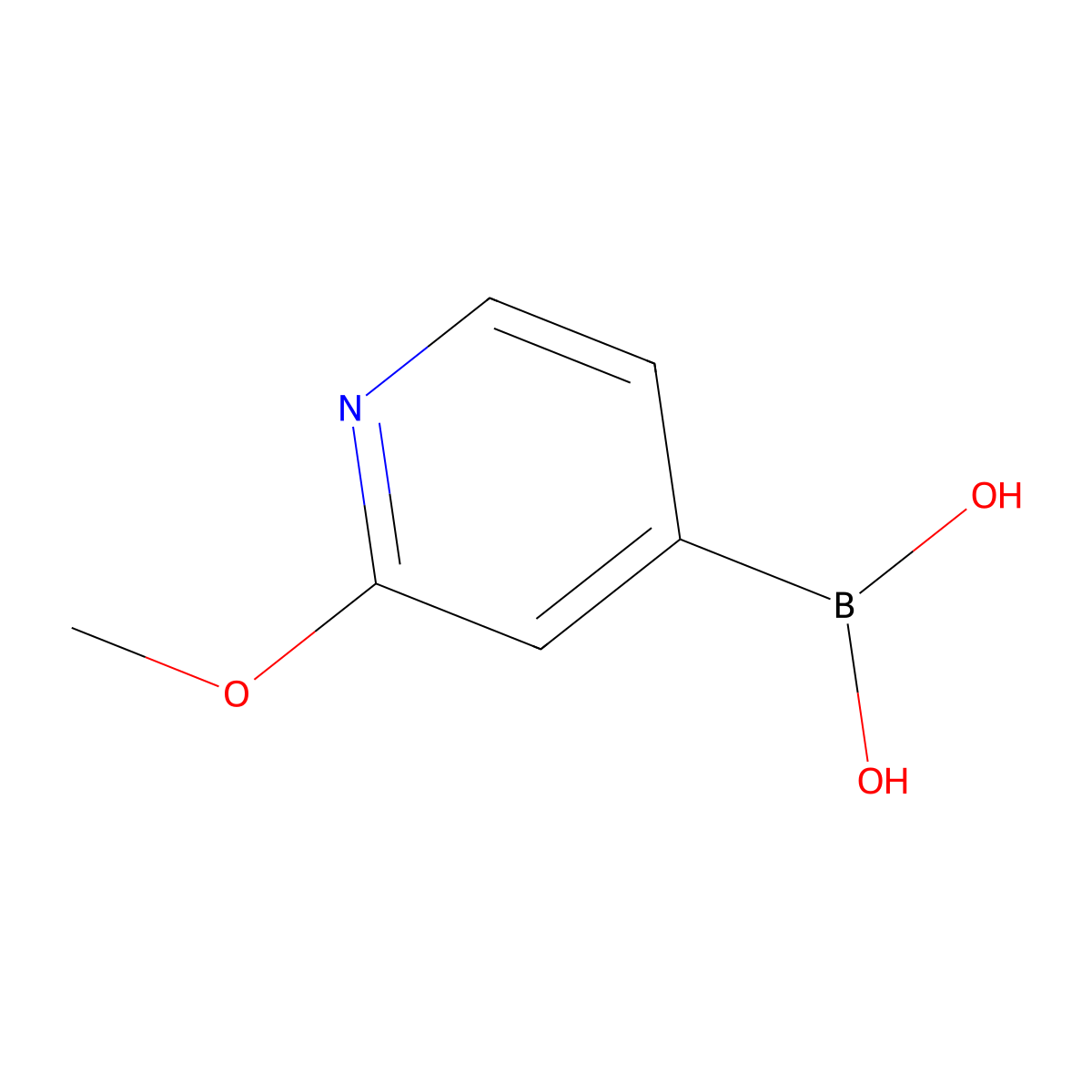 (2-Methoxypyridin-4-yl)boronic acid molecular structure, CAS 762262-09-9
