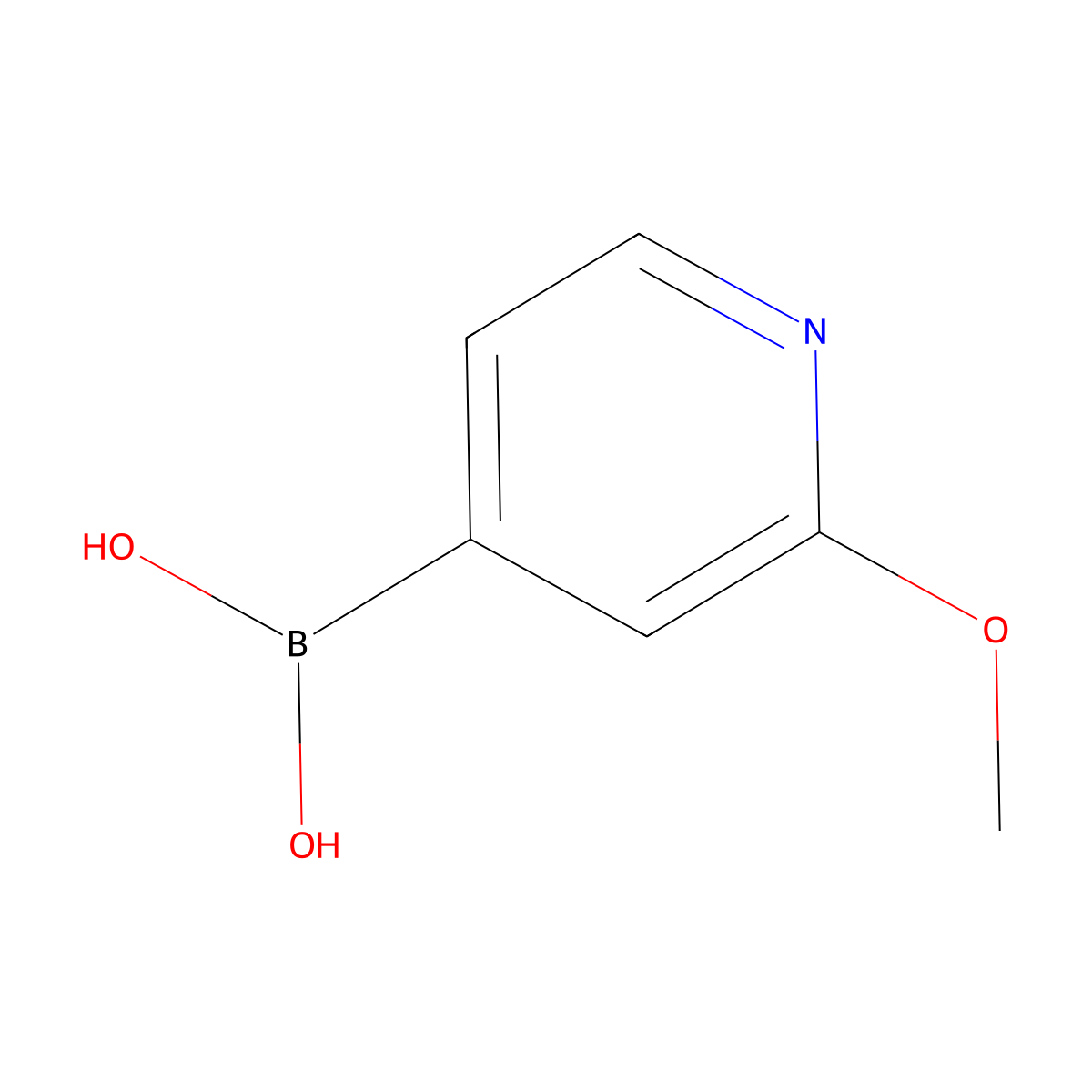 (2-Methoxypyridin-4-yl)boronic acid molecular structure, CAS 762262-09-9