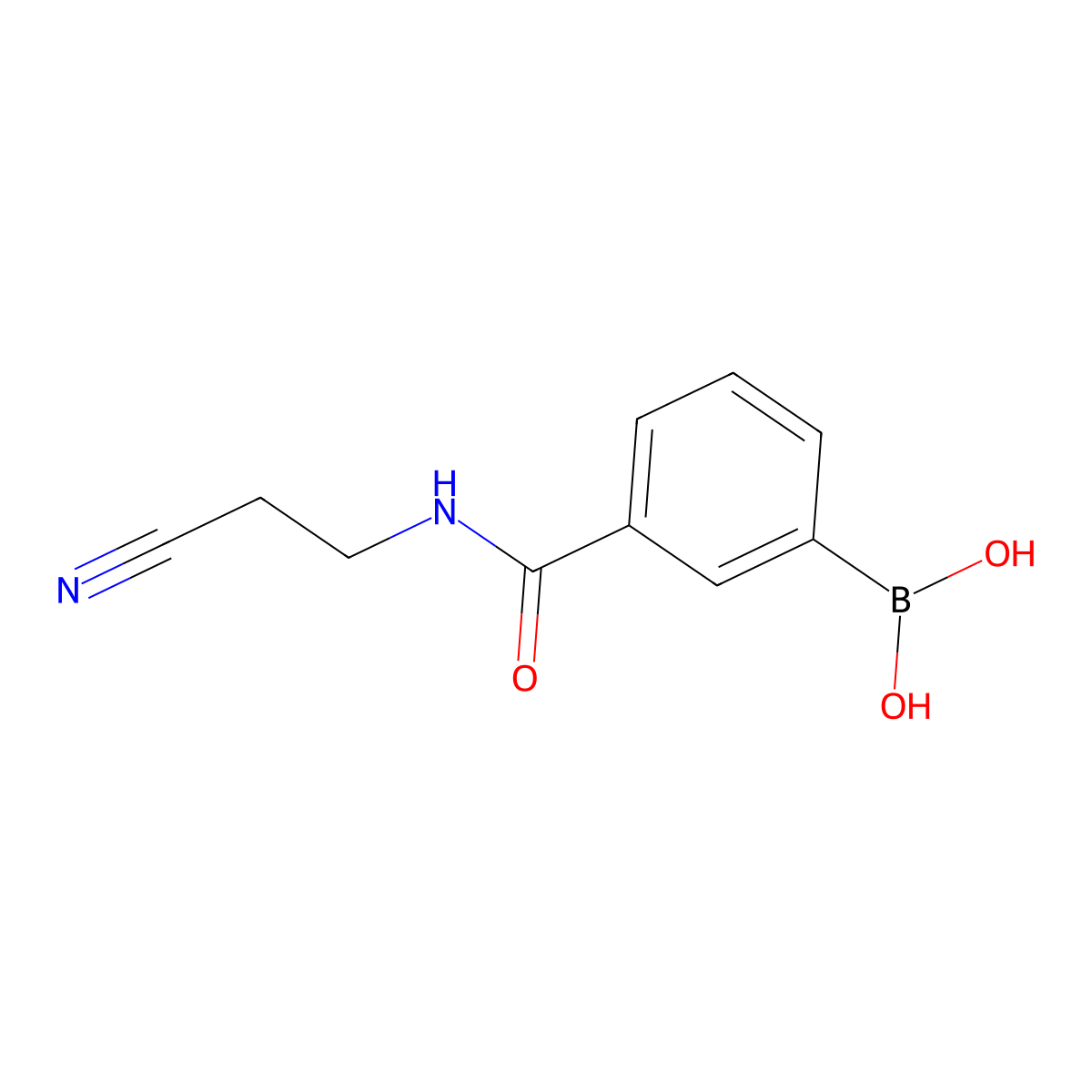3-(2-Cyanoethylaminocarbonyl)benzeneboronic acid molecular structure, CAS 762262-11-3