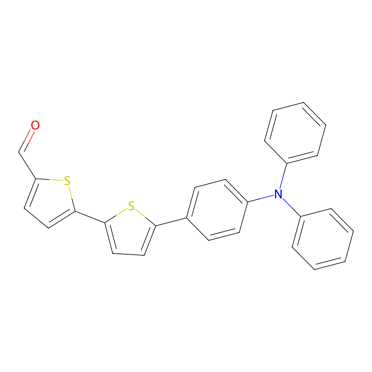 5'-(4-(Diphenylamino)phenyl)-[2,2'-bithiophene]-5-carbaldehyde molecular structure, CAS 762269-61-4