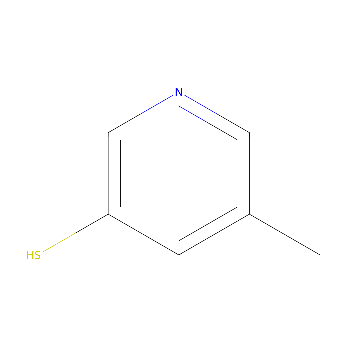 5-Methylpyridine-3-thiol molecular structure, CAS 762272-49-1
