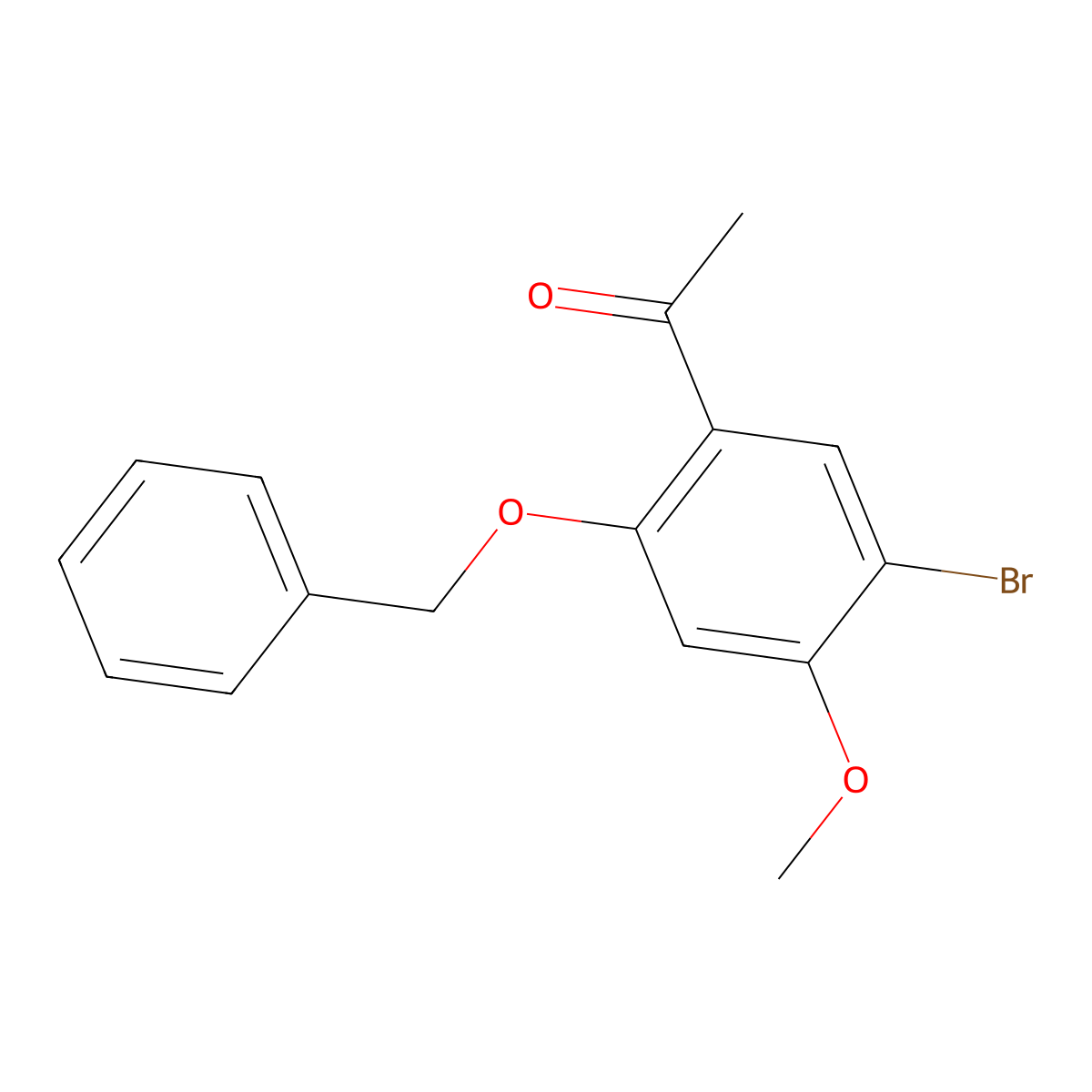 1-(2-(Benzyloxy)-5-bromo-4-methoxyphenyl)ethanone molecular structure, CAS 762275-94-5