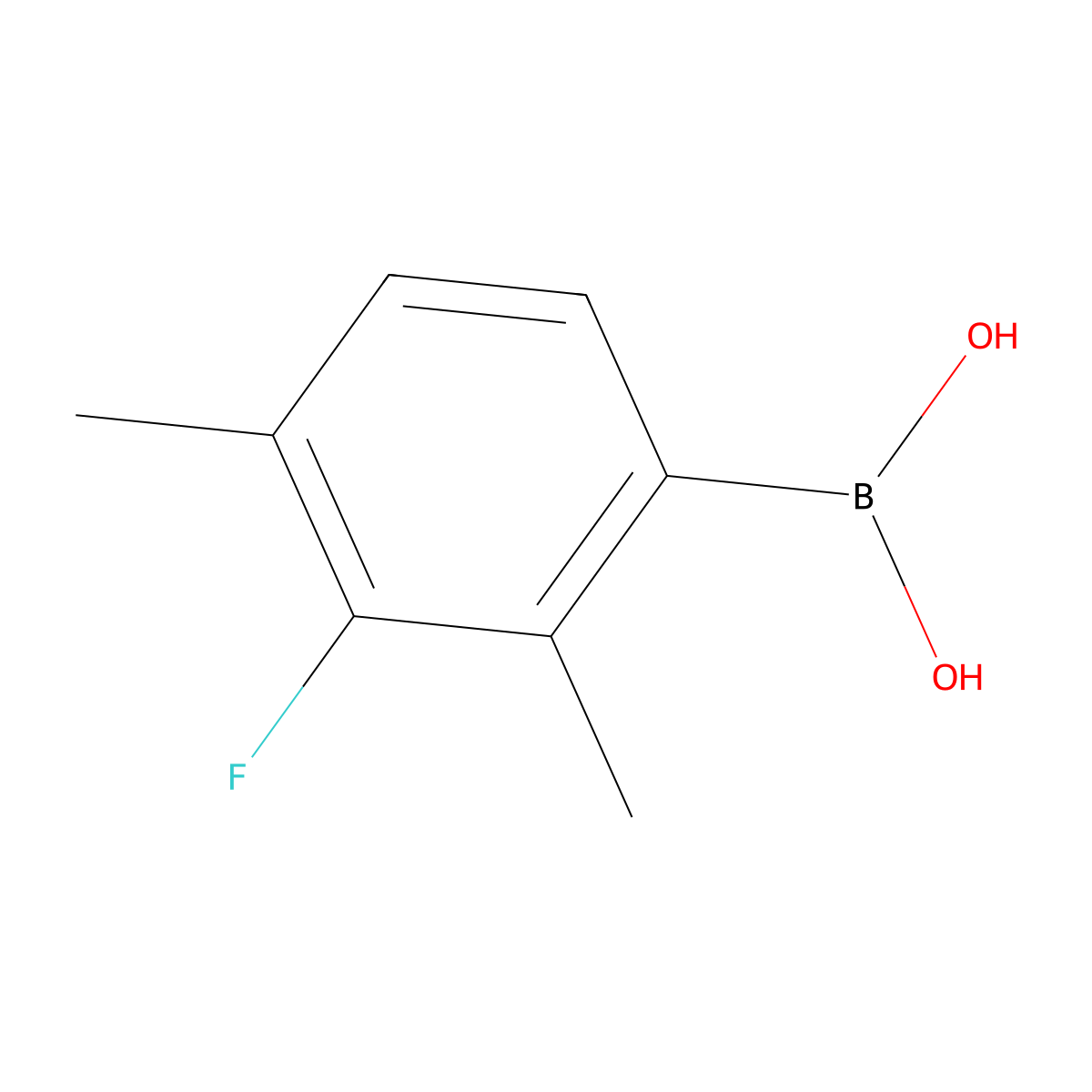 3-Fluoro-2,4-dimethylphenylboronic acid molecular structure, CAS 762286-31-7