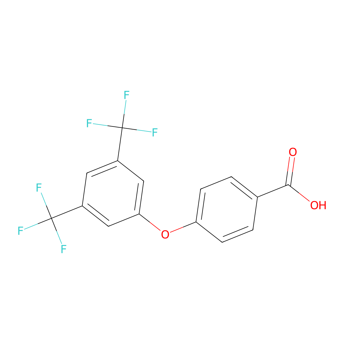 4-[3,5-bis(trifluoromethyl)phenoxy]benzoic Acid molecular structure, CAS 762286-35-1