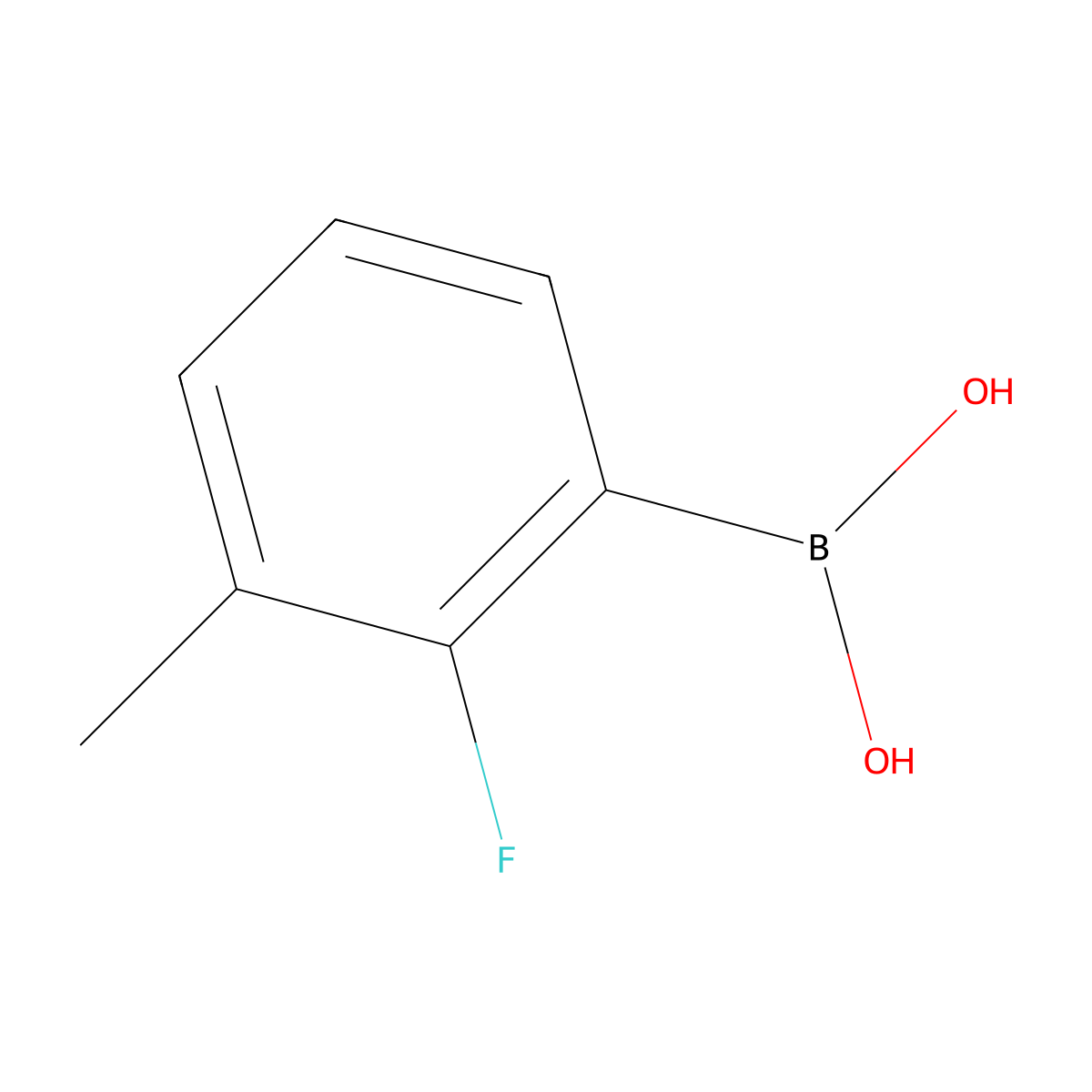 (2-Fluoro-3-methylphenyl)boronic acid molecular structure, CAS 762287-58-1
