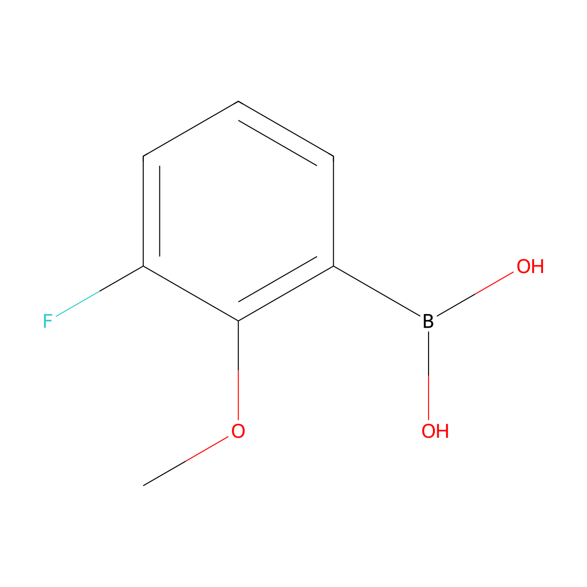 B-(3-Fluoro-2-methoxyphenyl)boronic acid molecular structure, CAS 762287-59-2