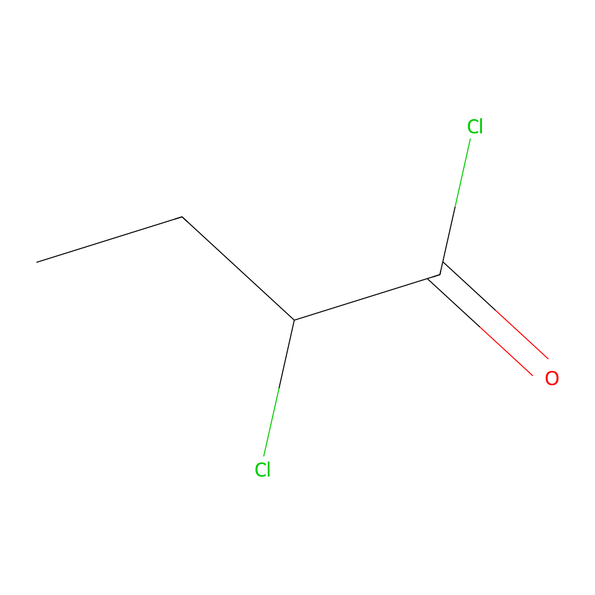 2-Chlorobutanoyl chloride molecular structure, CAS 7623-11-2