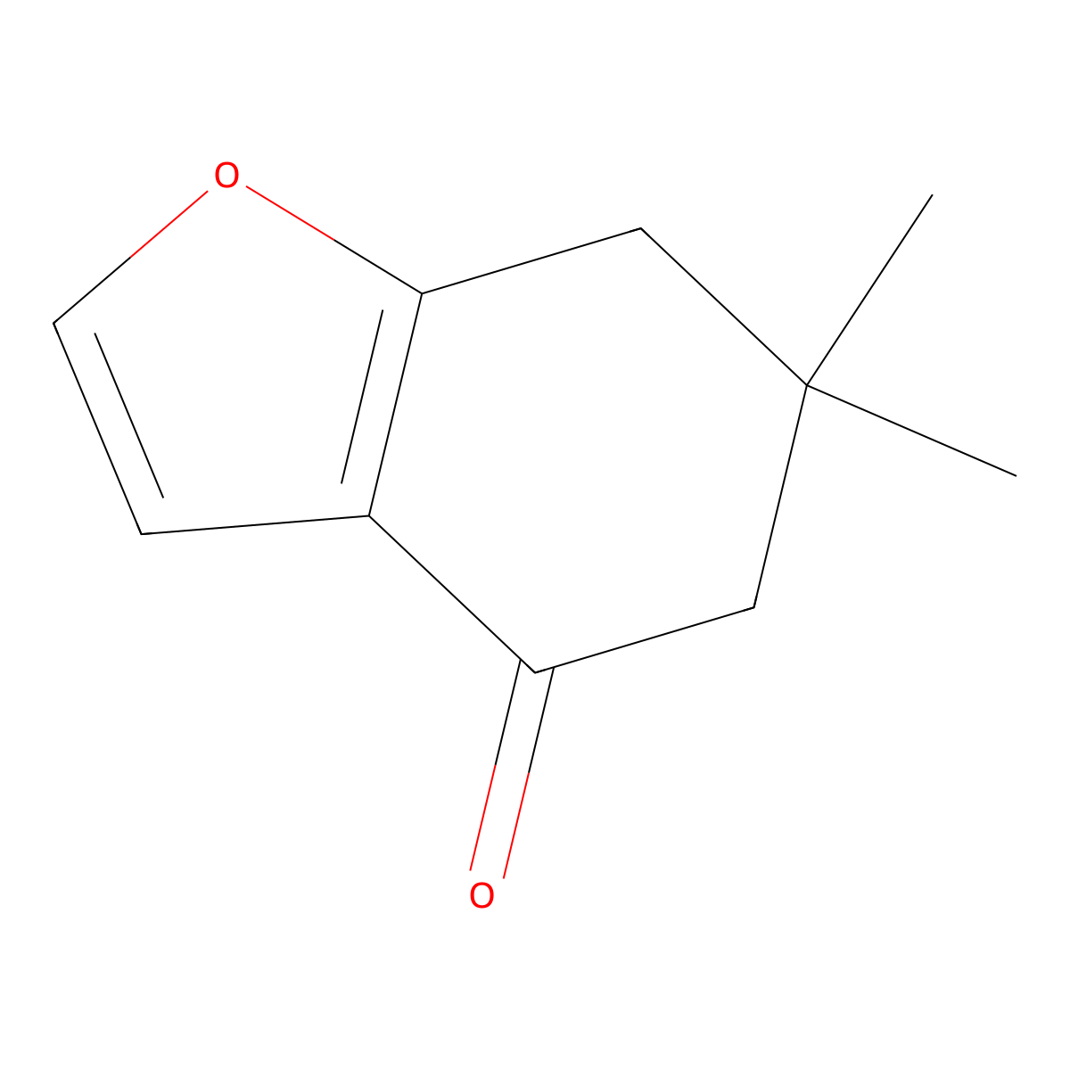 6,6-Dimethyl-6,7-dihydro-1-benzofuran-4(5H)-one molecular structure, CAS 76230-27-8
